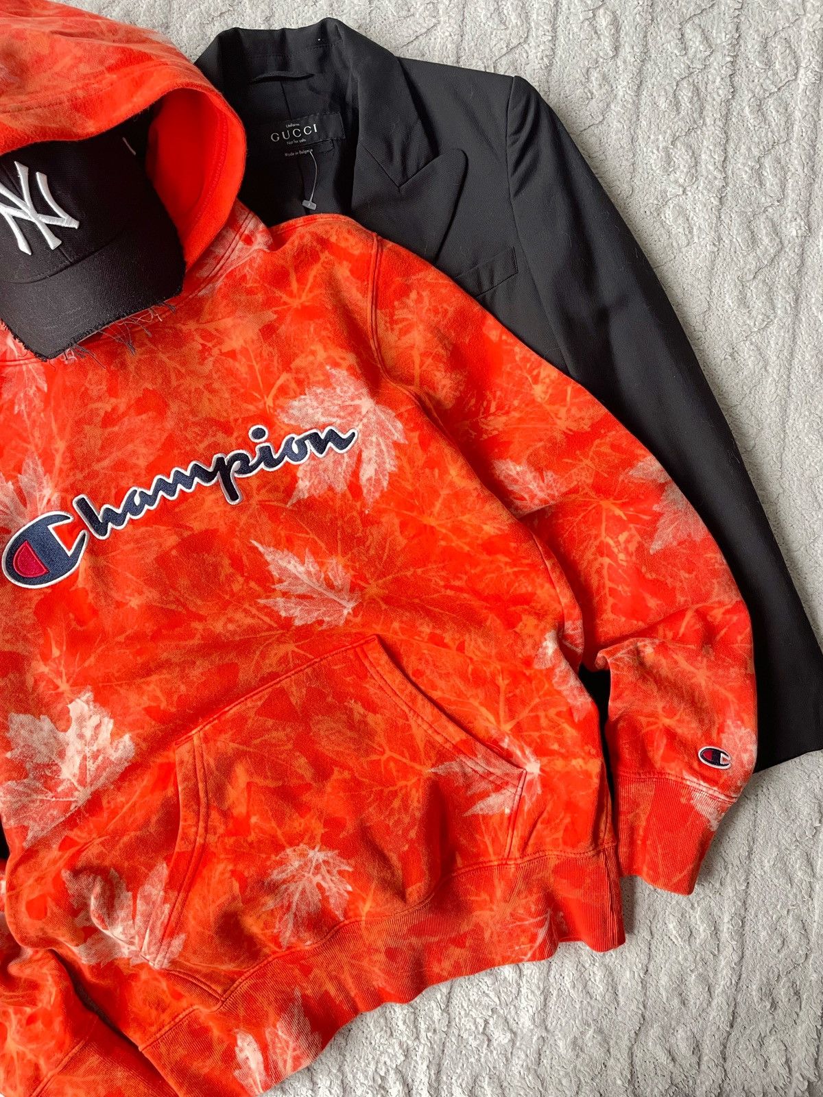 Champion Handmade hoodie champion vintage custom real tree y2k Size S / US 4 / IT 40 - 1 Thumbnail