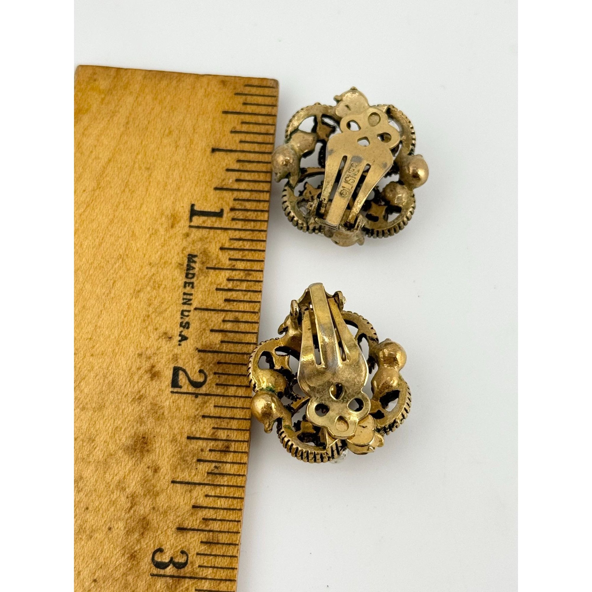 Vintage Vintage Lisner Rhinestone Earrings Size ONE SIZE - 4 Thumbnail