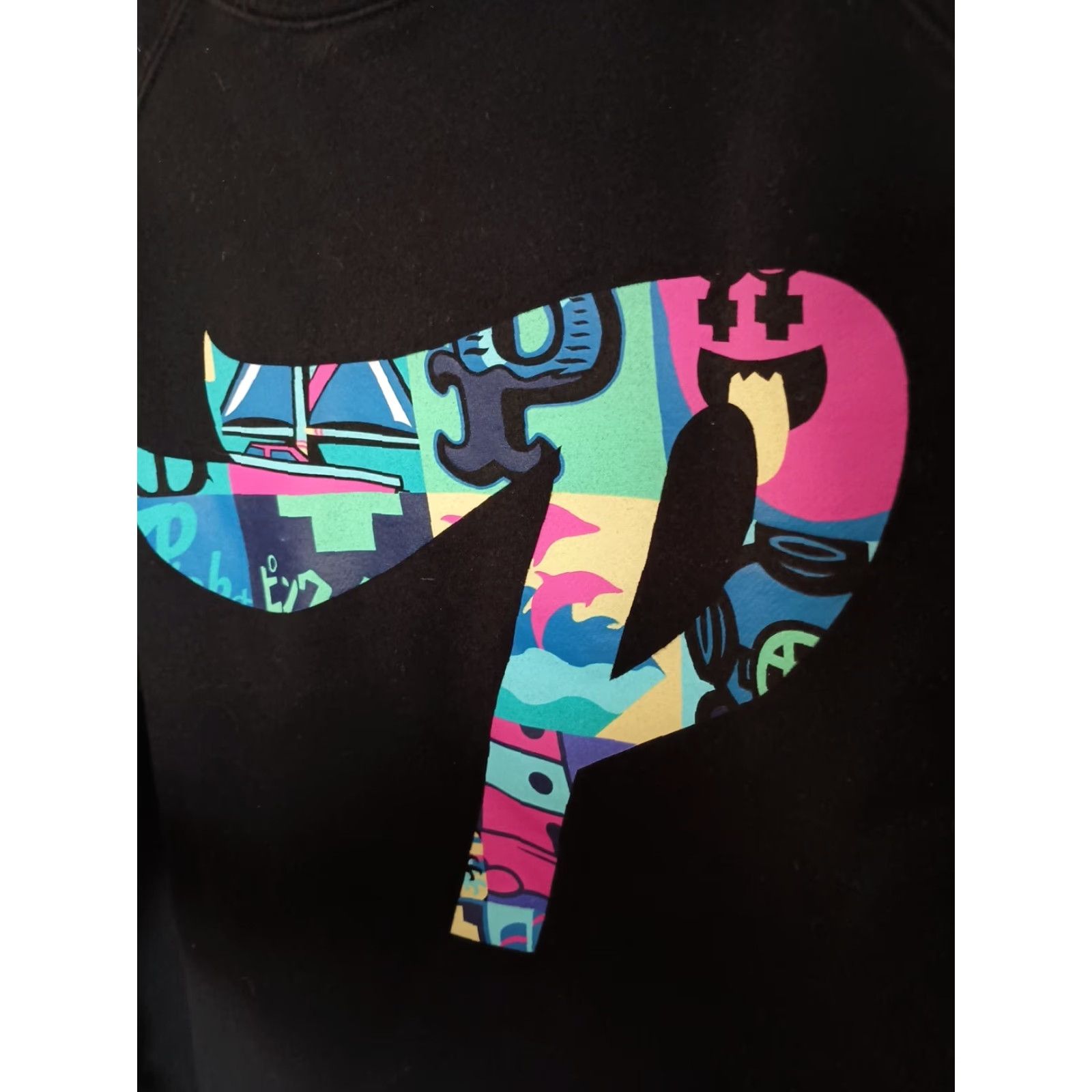 Vintage VINTAGE Pink Dolphin Japan Hype Wear Pullover Sweatshirt Mens S Black Spellout Pullover Size US S / EU 44-46 / 1 - 3 Thumbnail
