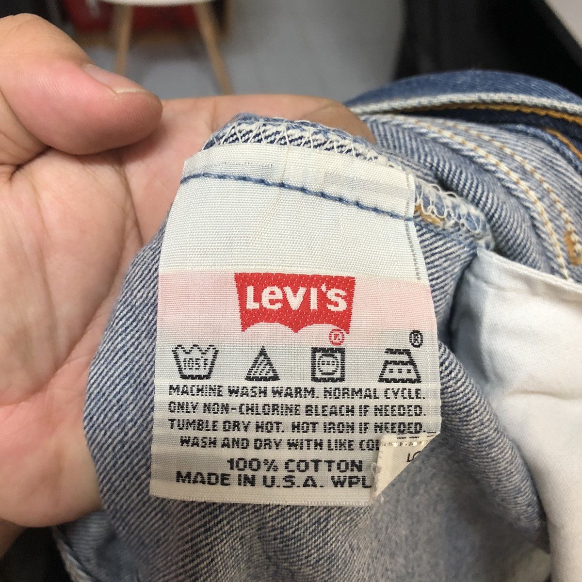 Levi's Levis 501 vintage Blue Denim Pants #A2603 Size US 30 / EU 46 - 20 Thumbnail