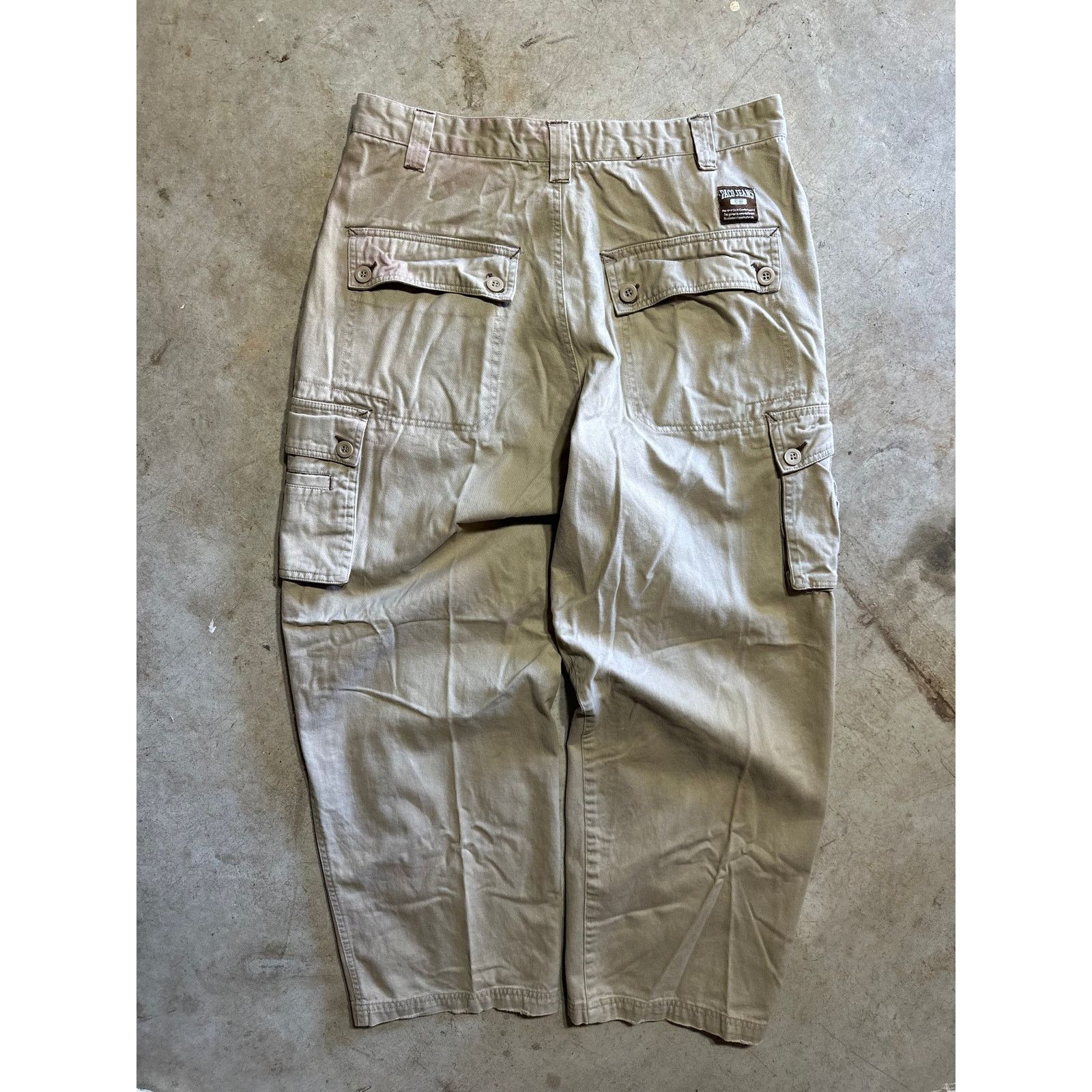Vintage Vintage Paco Jeans Baggy Wide Leg Y2K Khaki Pants 32x30 Size US 32 / EU 48 - 2 Thumbnail
