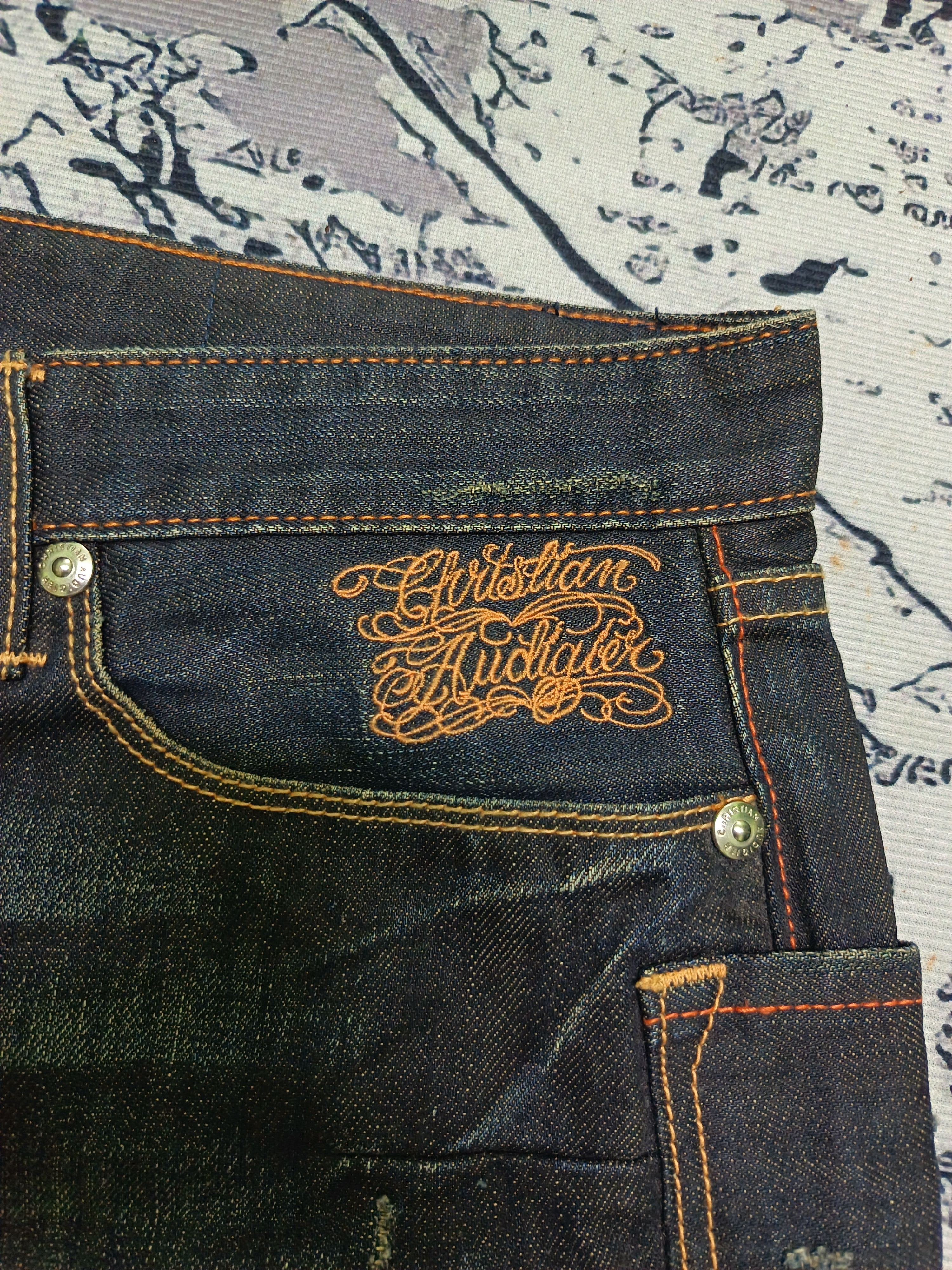 Christian Audigier Christian Audigier Embroidered Maria And Skull Denim Size US 39 - 9 Thumbnail