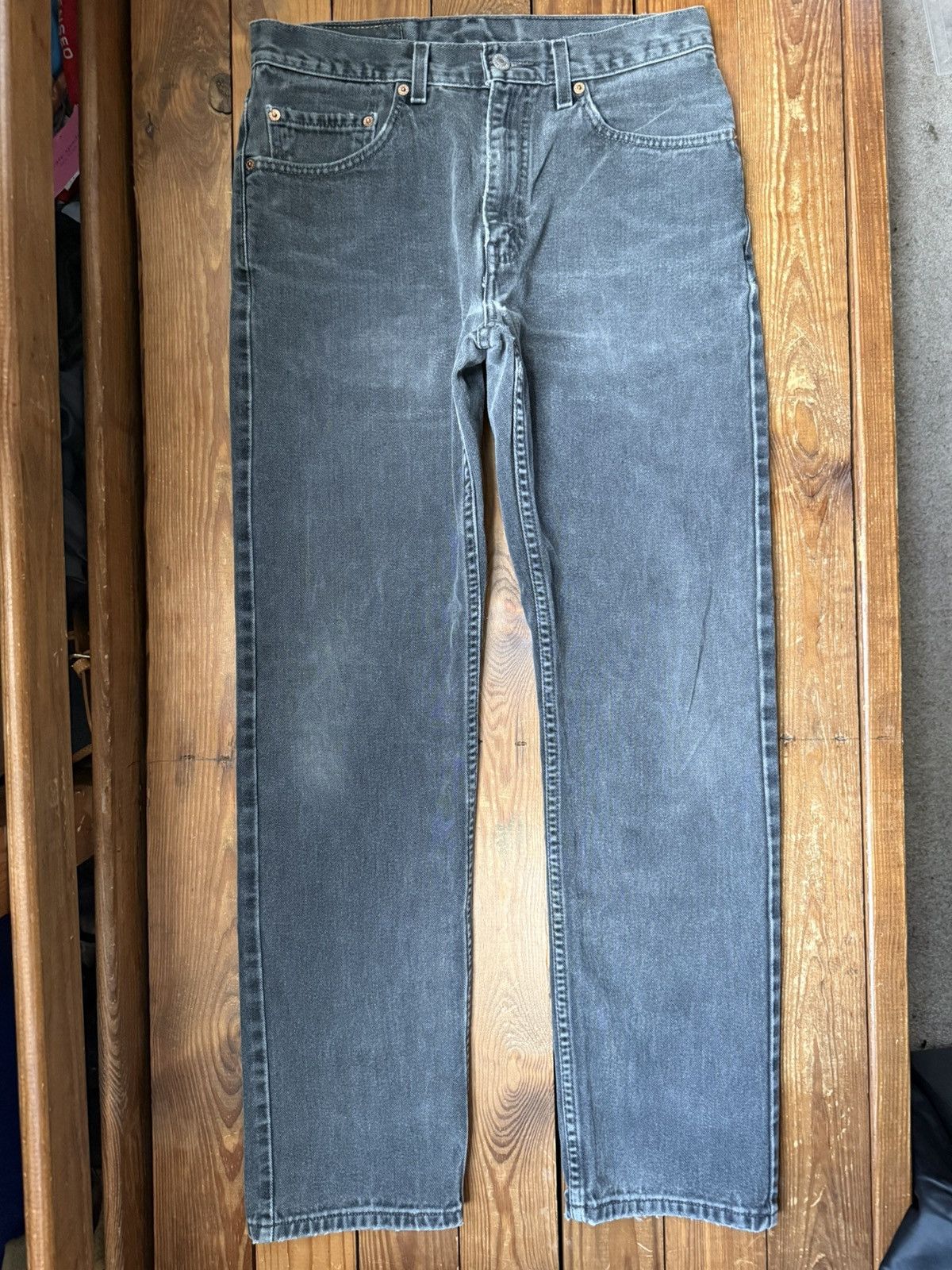 Levi's Vintage 90s Levis 505 Usa Black Denim Jeans Size US 30 / EU 46 - 3 Thumbnail