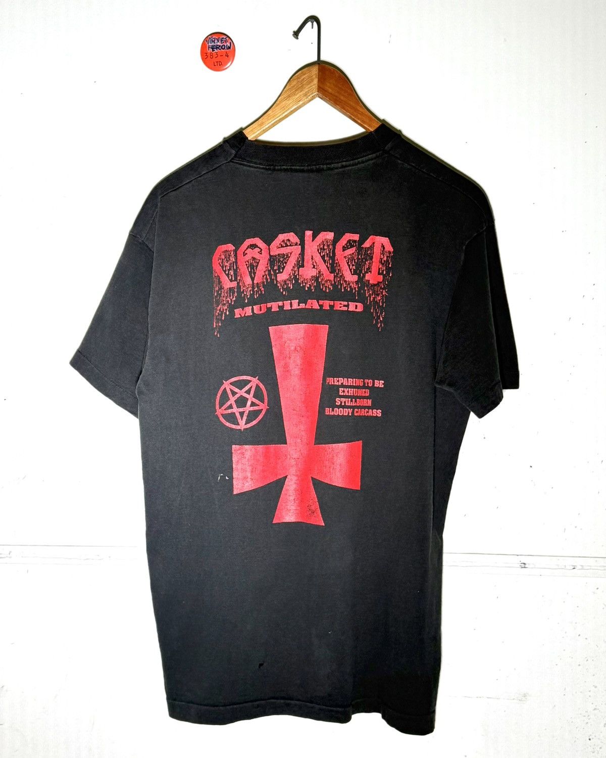 Vintage 90s Casket Hardcore Tee Size US L / EU 52-54 / 3 - 1 Thumbnail