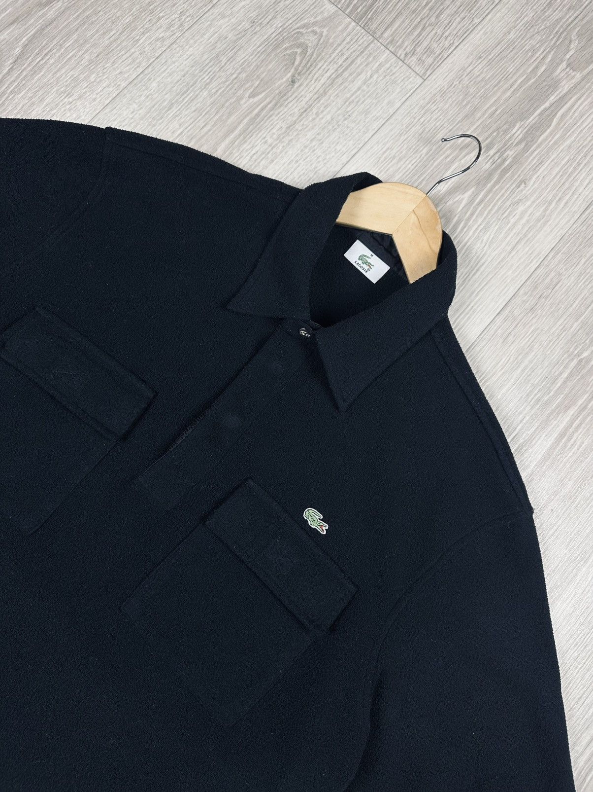 Lacoste × Vintage Vintage LACOSTE 1/4 Fleece Shirt Sweatshirt Cargo Outdoor Size US M / EU 48-50 / 2 - 2 Thumbnail