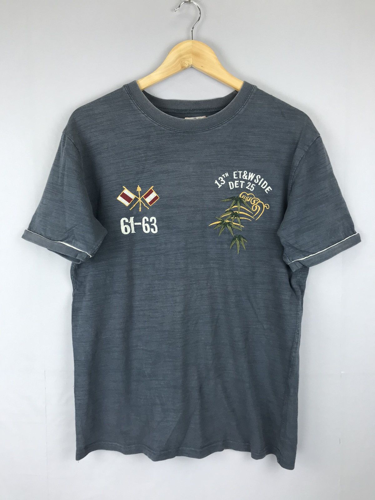 Japanese Brand × Vintage Vtg Desert Storm And Station Marines Japan Embroidery Tshirt Size US M / EU 48-50 / 2 - 2 Thumbnail