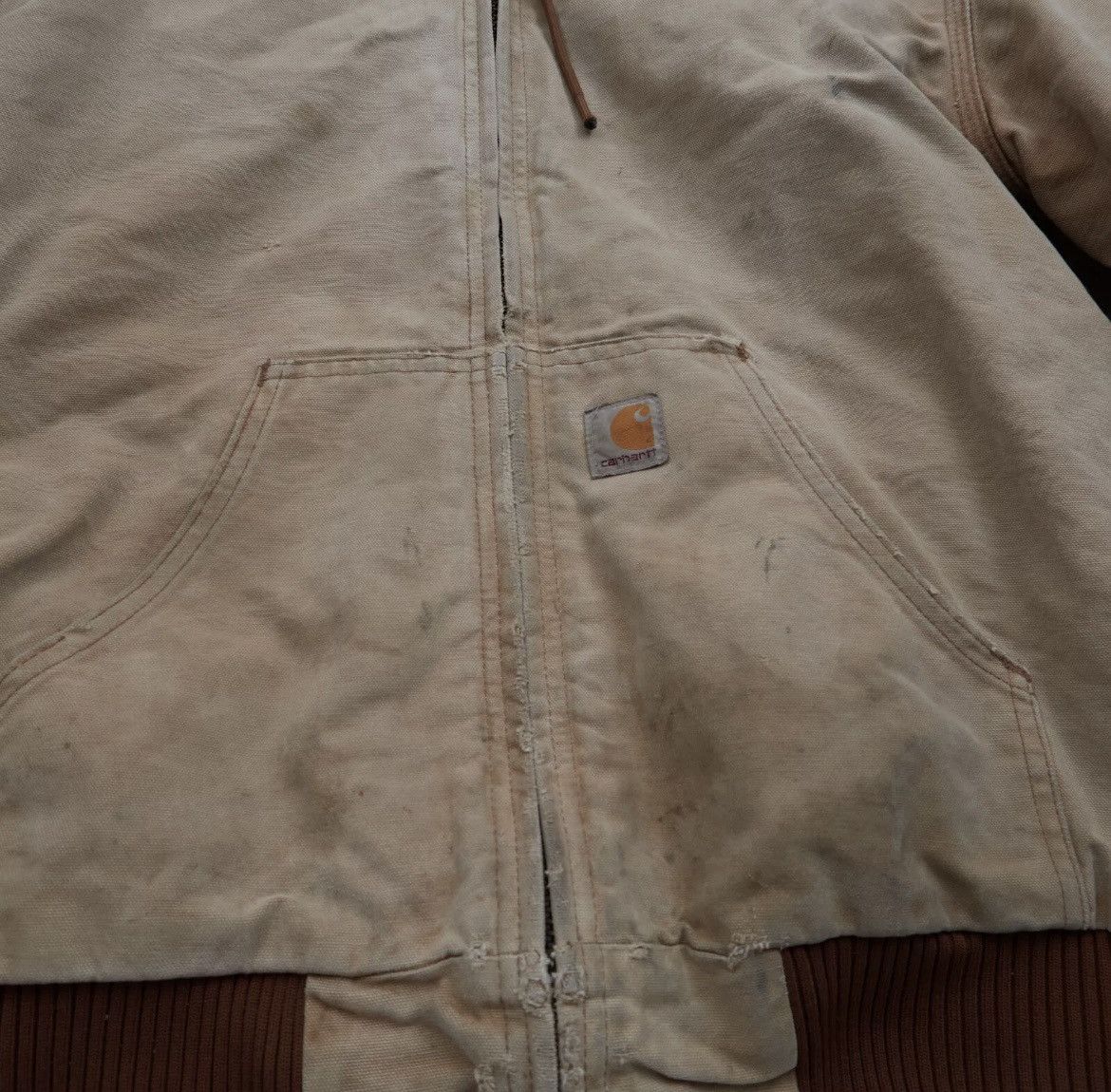 Carhartt × Vintage Vintage Made In USA Carhartt Canvas Jacket Size US M / EU 48-50 / 2 - 3 Thumbnail