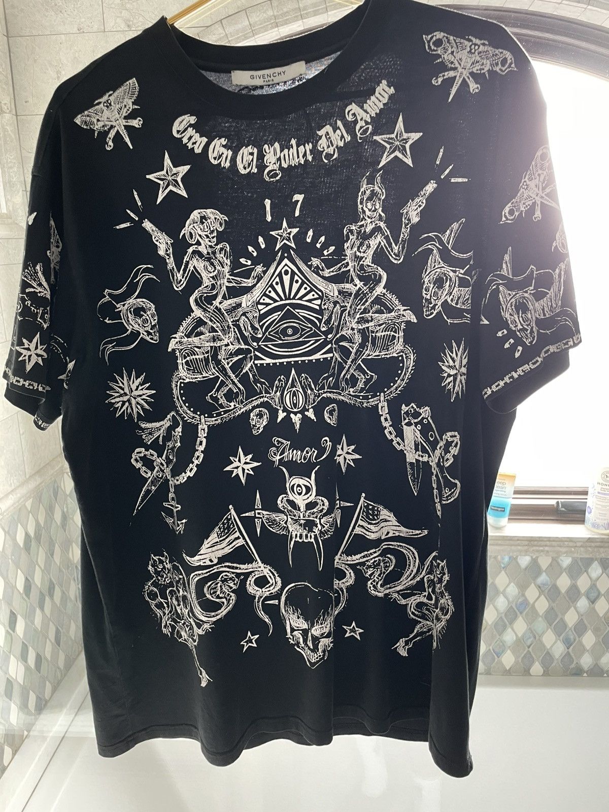 Givenchy Givenchy Tattoo Tee (Black) Size US M / EU 48-50 / 2 - 1 Thumbnail