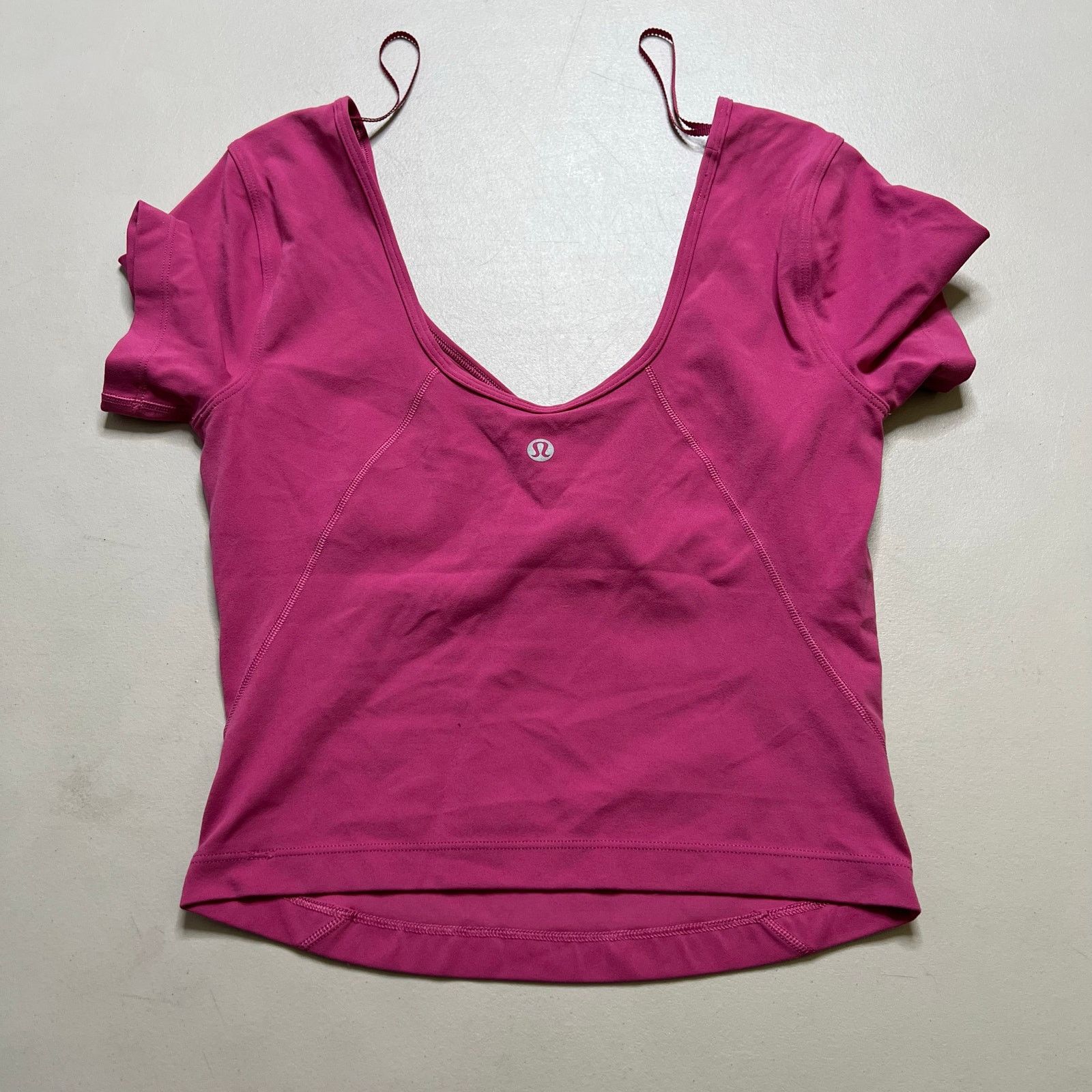 Lululemon Lululemon Align Tee Nulu Cropped Length Size 4 Sonic Pink Size S / US 4 / IT 40 - 6 Thumbnail