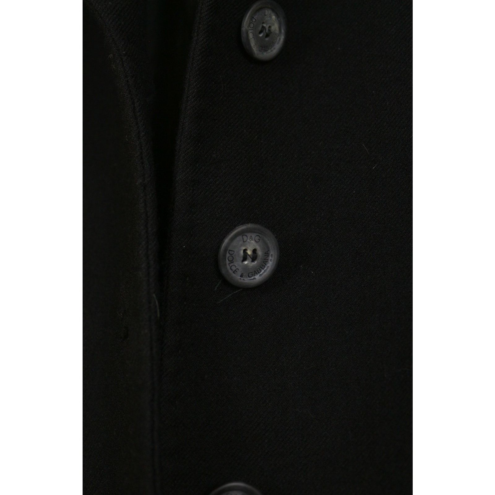Dolce & Gabbana Dolce & Gabbana Wool Coat Black 42 size Size M / US 6-8 / IT 42-44 - 6 Thumbnail