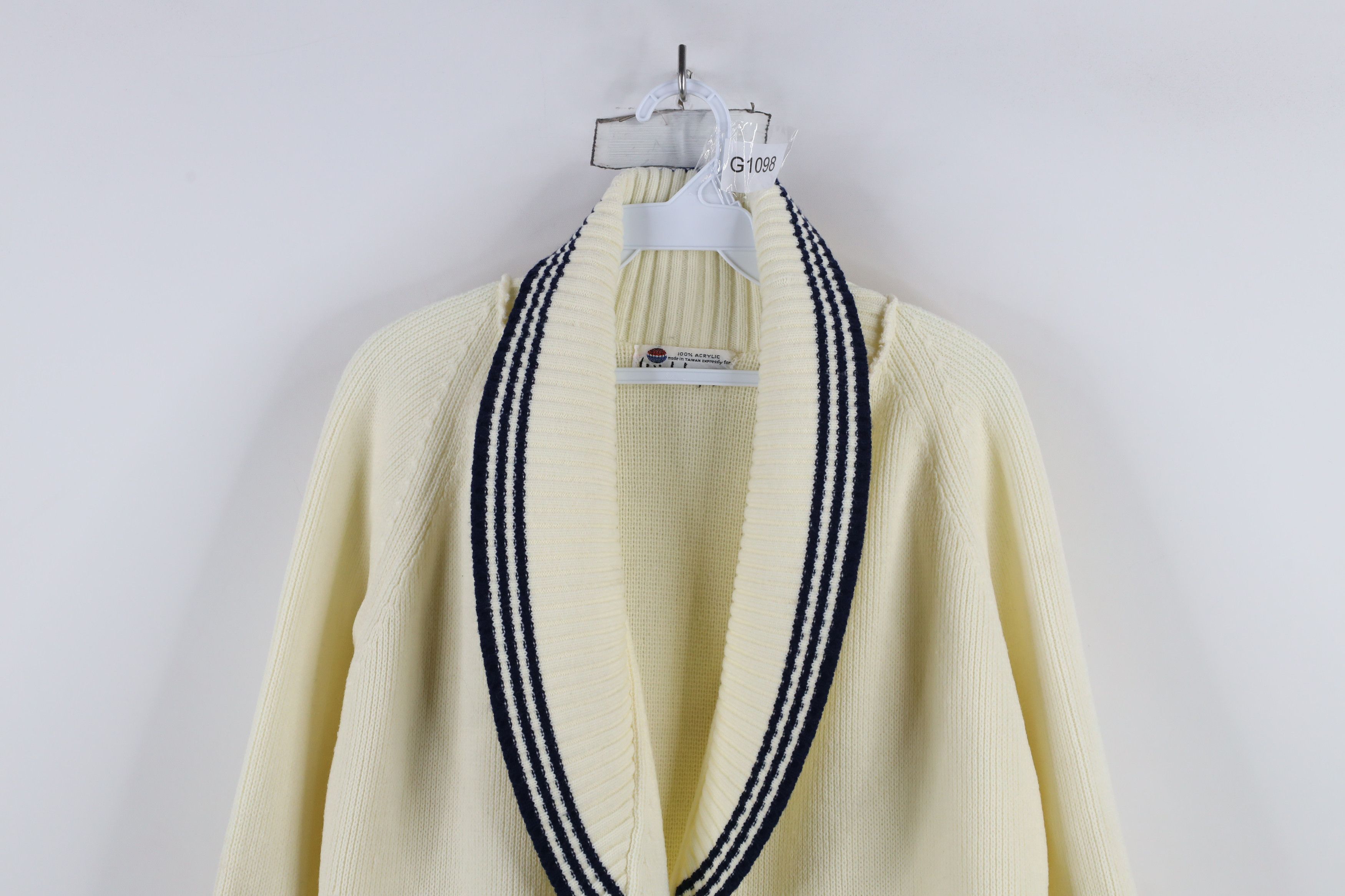 Vintage Vintage 70s Streetwear Open Front Shawl Cardigan Sweater Size L / US 10 / IT 46 - 2 Thumbnail