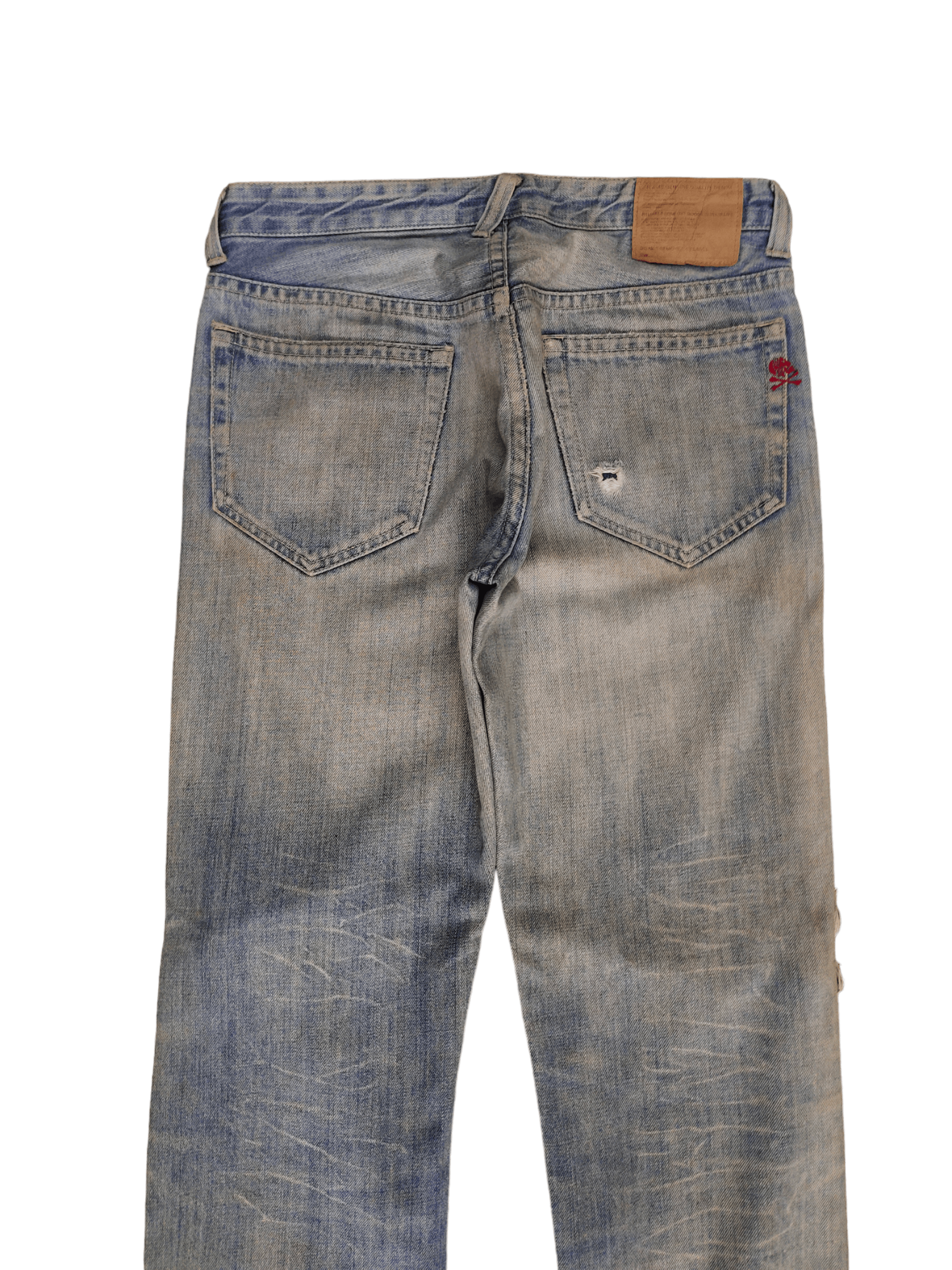 Beams Plus Beams Distress Faded Denim Jeans Undercover Style Y2k Size US 31 - 13 Thumbnail