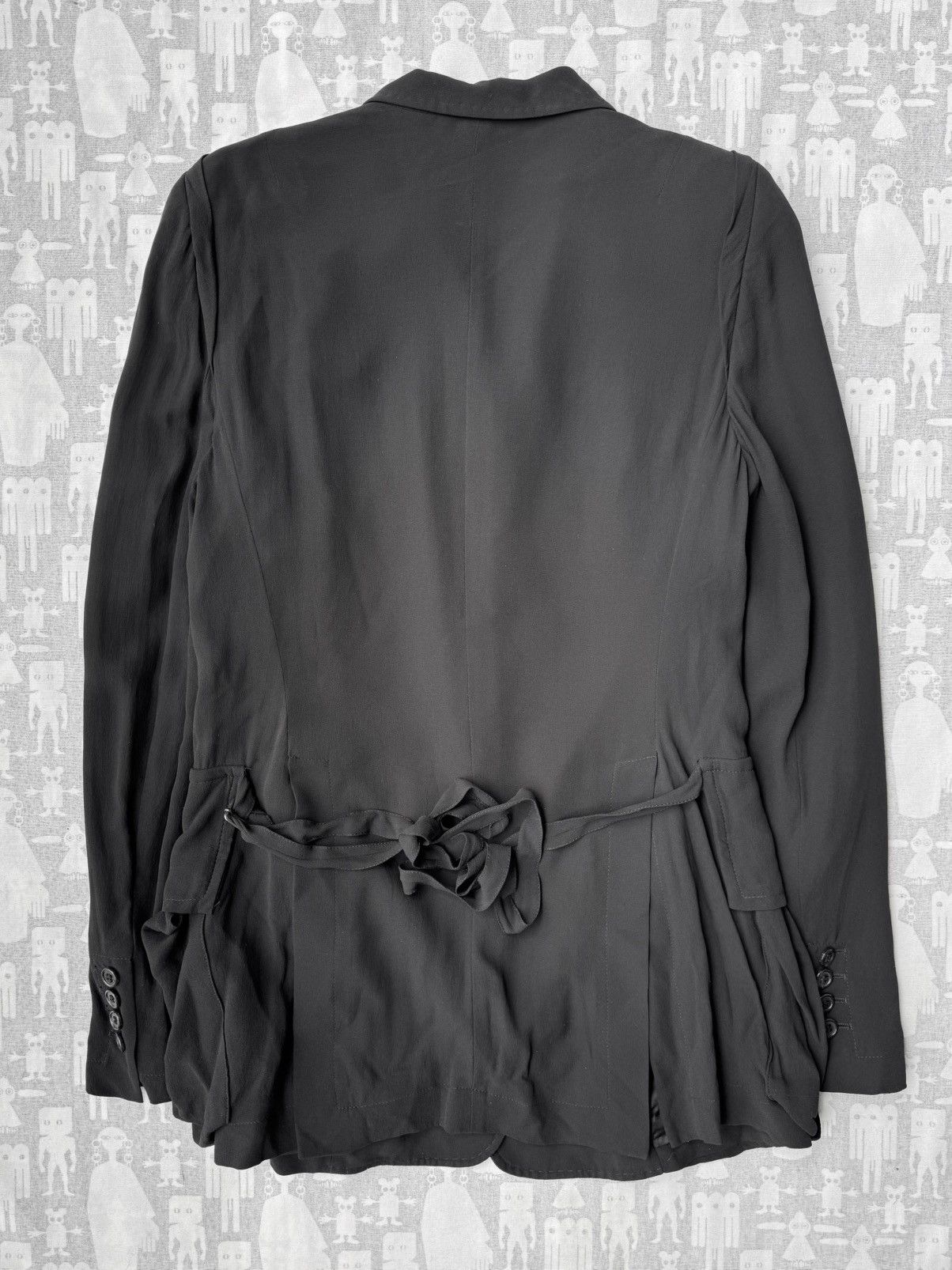 Ann Demeulemeester Ann Demeulemeester SS04 Silk Cargo Belted Tailored Jacket Size S / US 4 / IT 40 - 8 Thumbnail