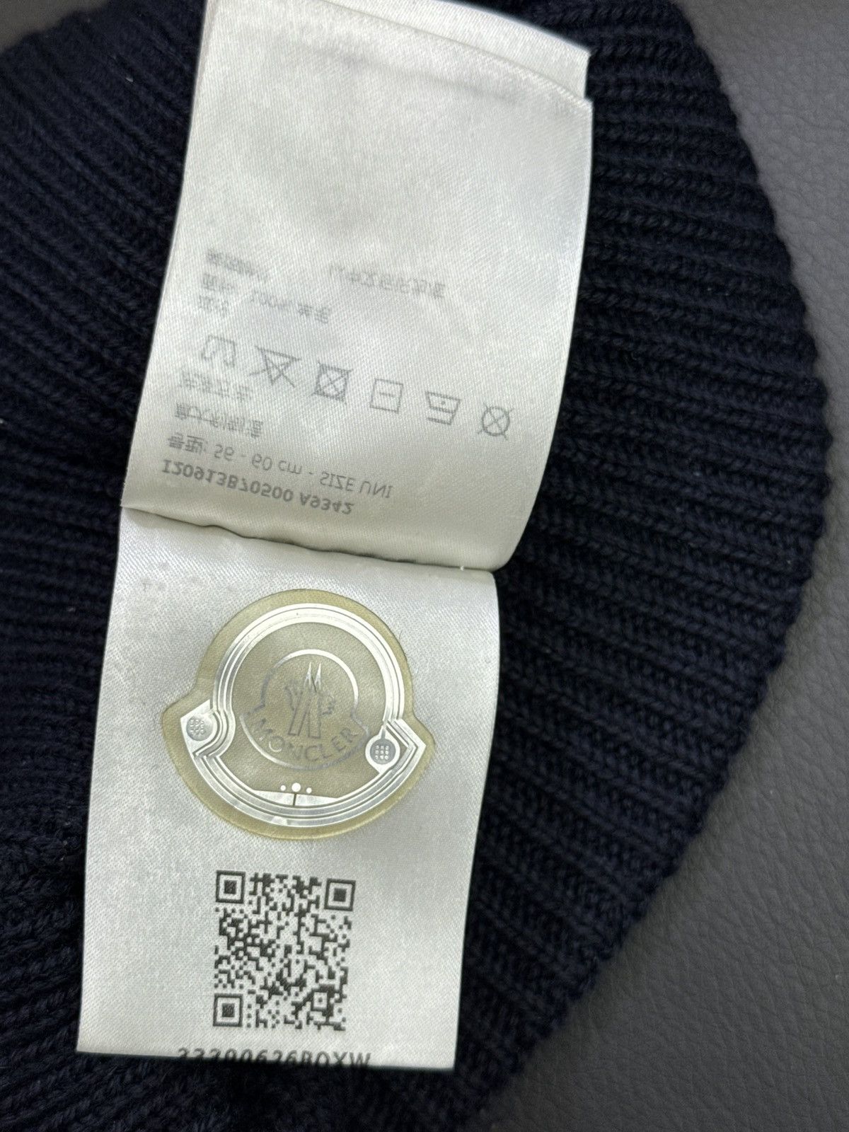 Moncler Moncler navy blue wool logo beanie Size ONE SIZE - 7 Thumbnail