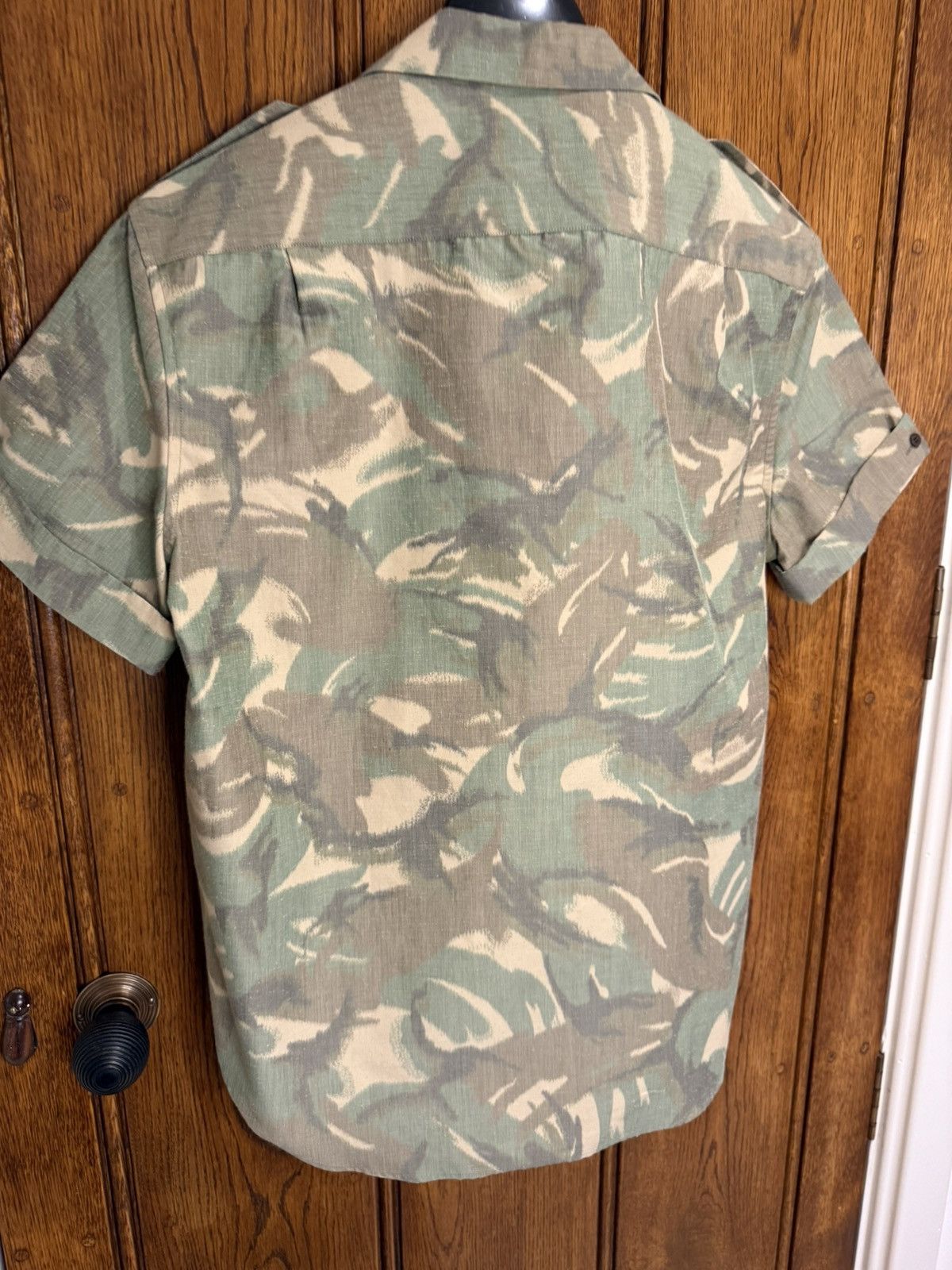 Saint Laurent Paris SS21 Saint Laurent camo short sleeve Hawaiian shirt 41 Size US L / EU 52-54 / 3 - 19 Thumbnail