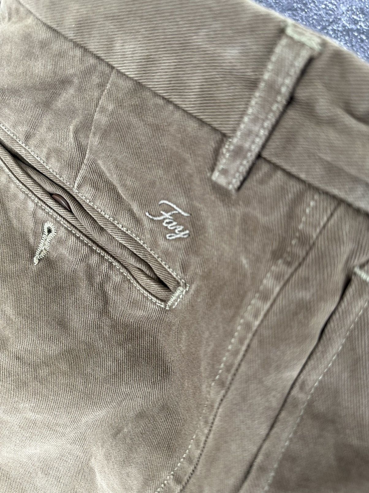 Fay × Vintage Vintage Fay Brown Luxury Baggy Pants Size US 38 / EU 54 - 10 Thumbnail