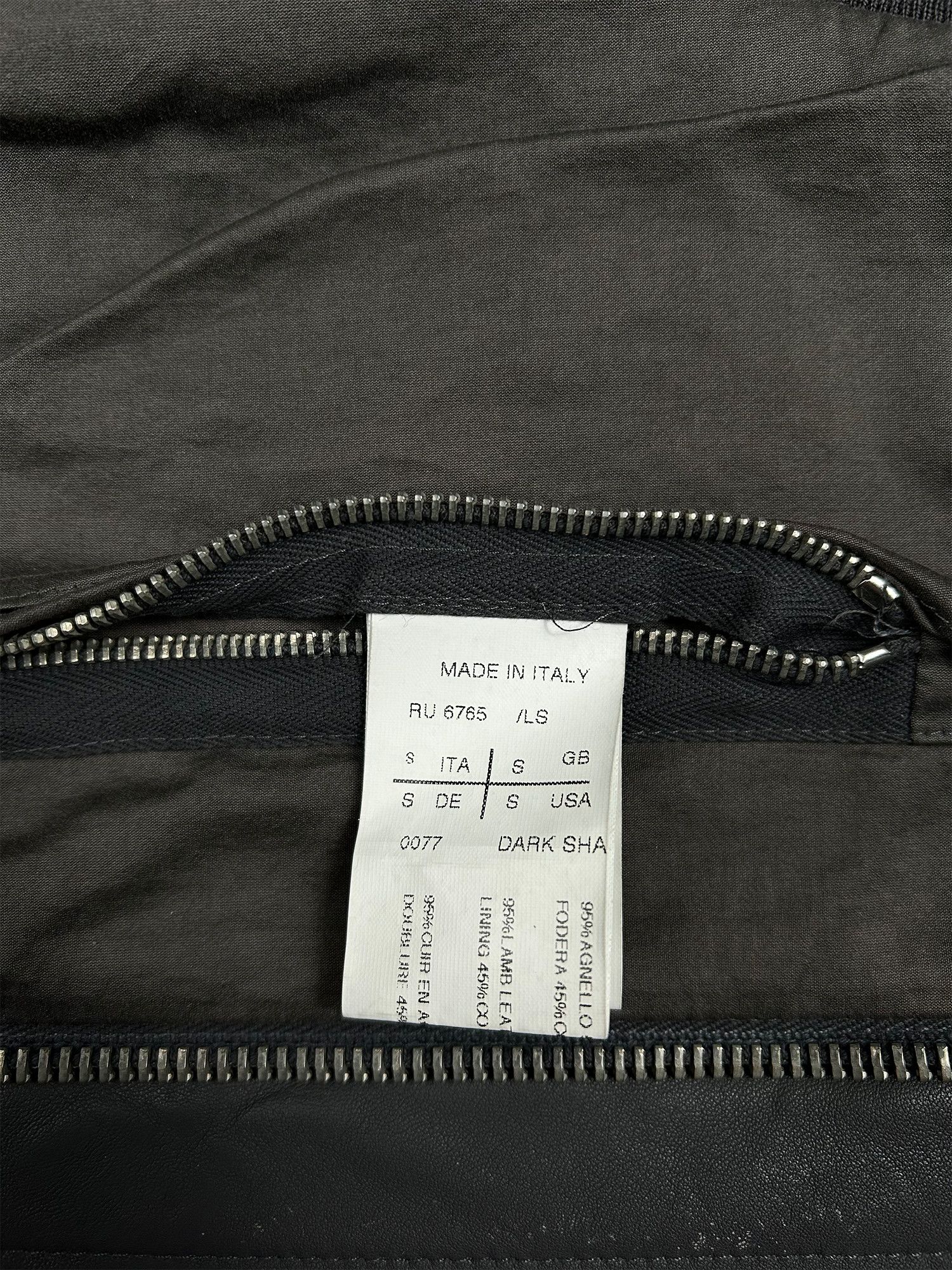Rick Owens RICK OWENS Leather Pilot Jacket SS2008 ‘Creatch” Size US S / EU 44-46 / 1 - 4 Thumbnail