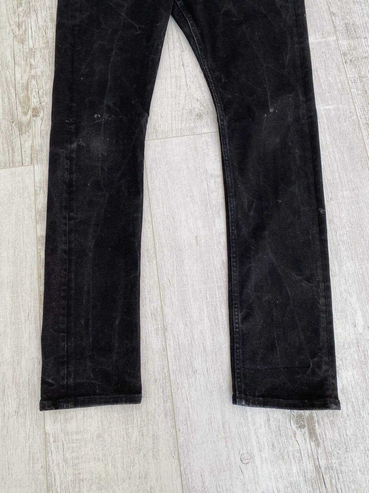Allsaints Allsaints Mens Cotton Black Washed Denim Jeans Pants Size 32 Size US 32 / EU 48 - 7 Thumbnail