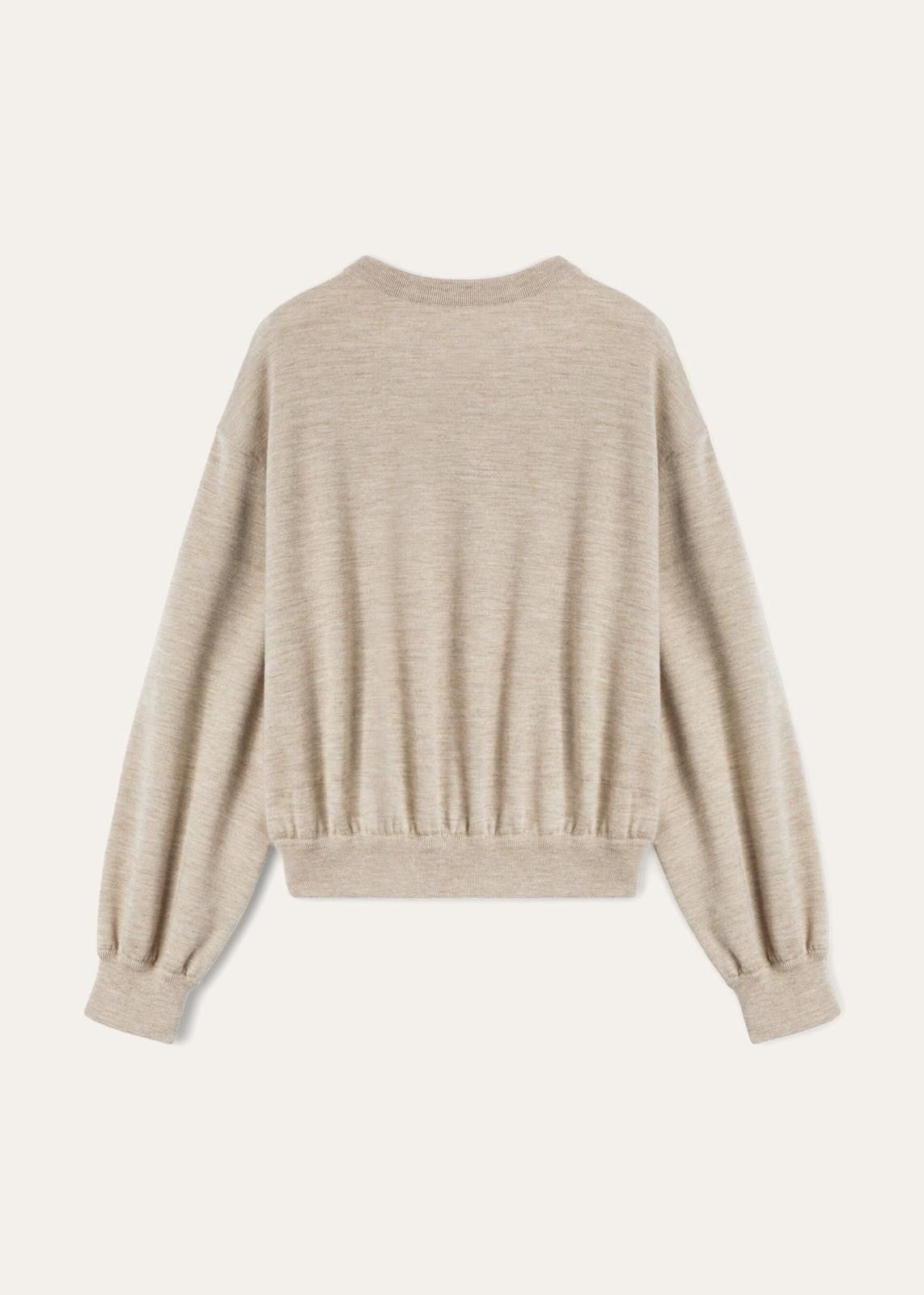Loro Piana o1srvl11e1124 Relaxed-Fit Crew-Neck Sweatshirt in Beige Size M / US 6-8 / IT 42-44 - 2 Thumbnail