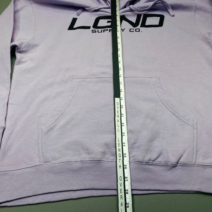 Vintage LGND Supply Co Sweatshirt Hoodie Men's Large Flag Purple Drawstring Size US L / EU 52-54 / 3 - 7 Thumbnail