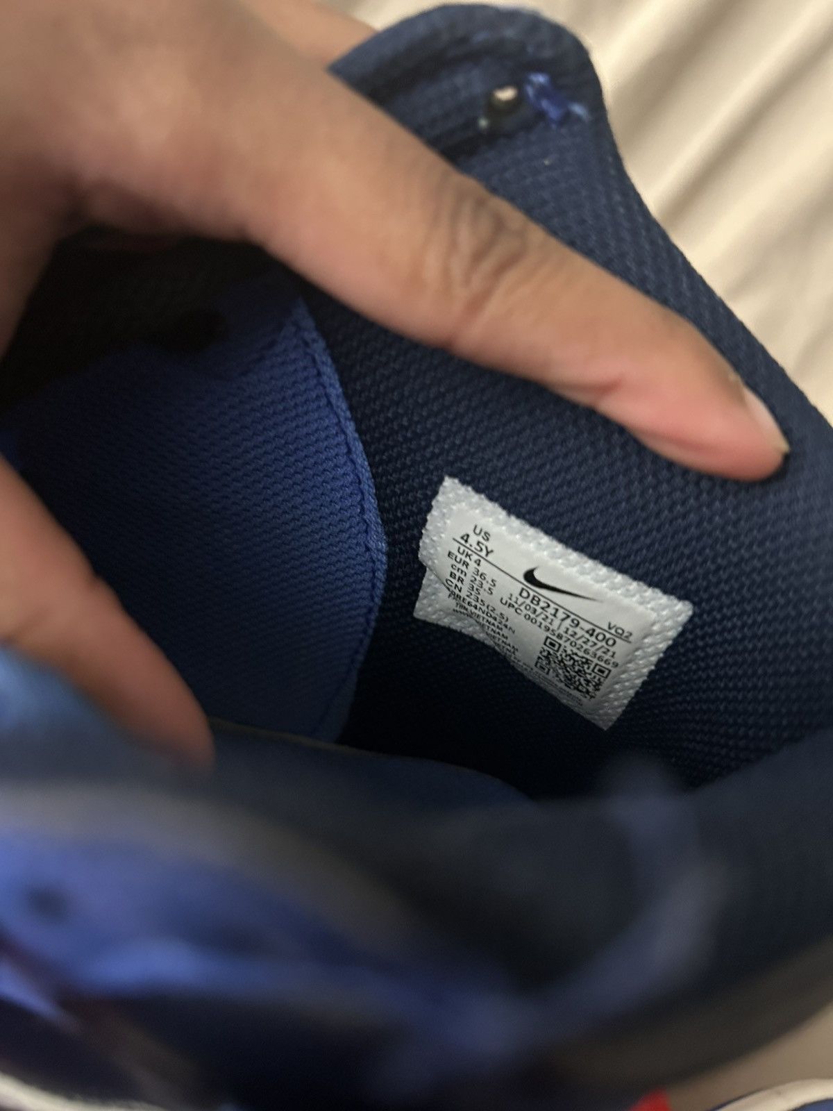 Nike Blue Obsidian HighTop Dunks Size US 5 / EU 37 - 5 Thumbnail