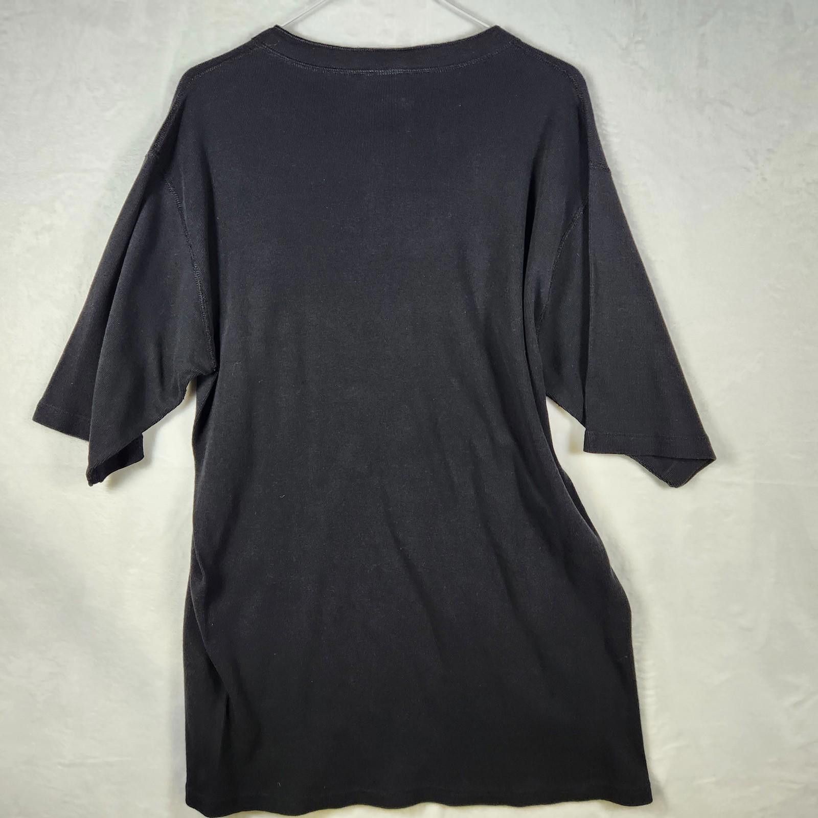 Designer Vintage Duofold 3 Button Short Sleeve Thermal Black Size XL Size US XL / EU 56 / 4 - 9 Thumbnail