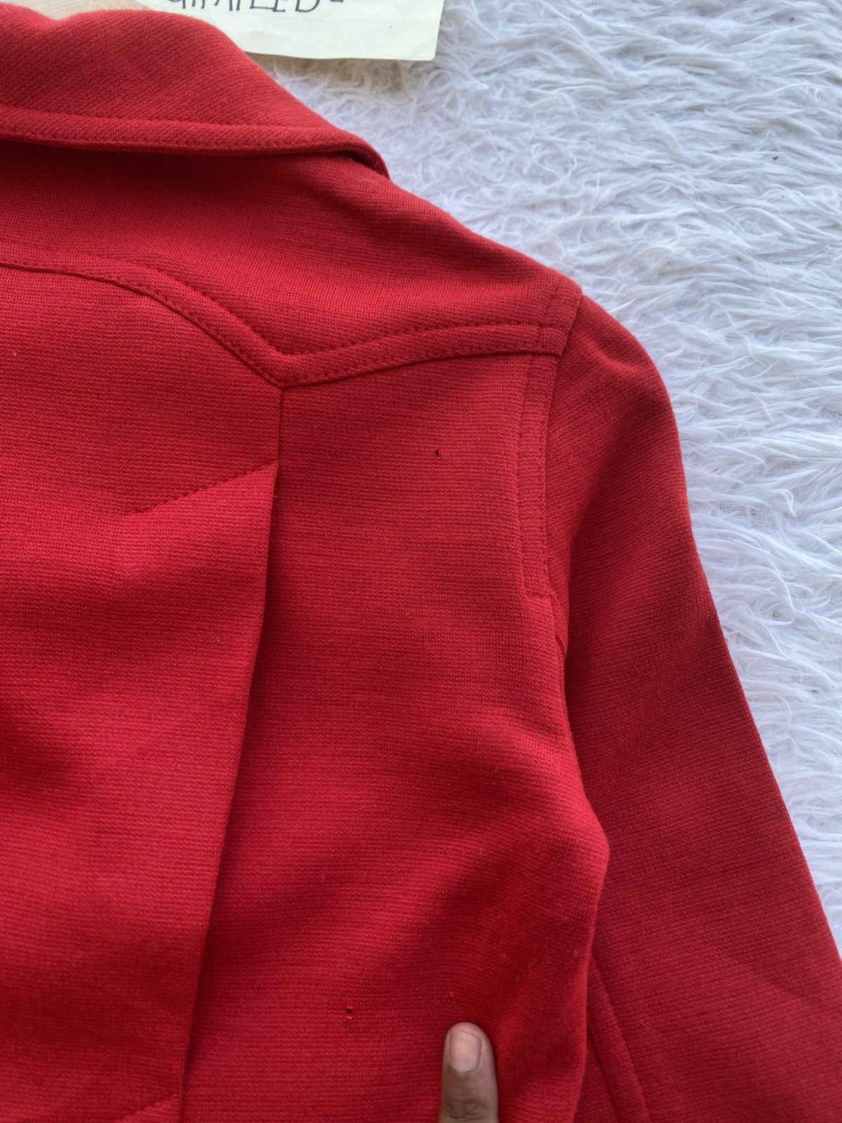 Miu Miu Rare Vintage Miu Miu Cherry Red Cropped Jacket Size S / US 4 / IT 40 - 25 Thumbnail