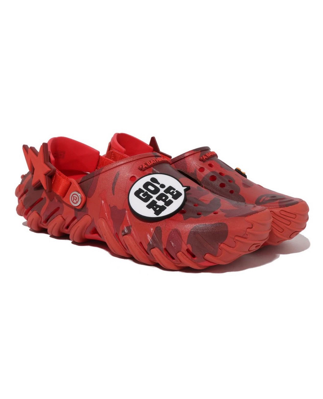 Bape × Crocs (US10) Bape x Crocs Red Echo Mens Size US 10 / EU 43 - 2 Thumbnail