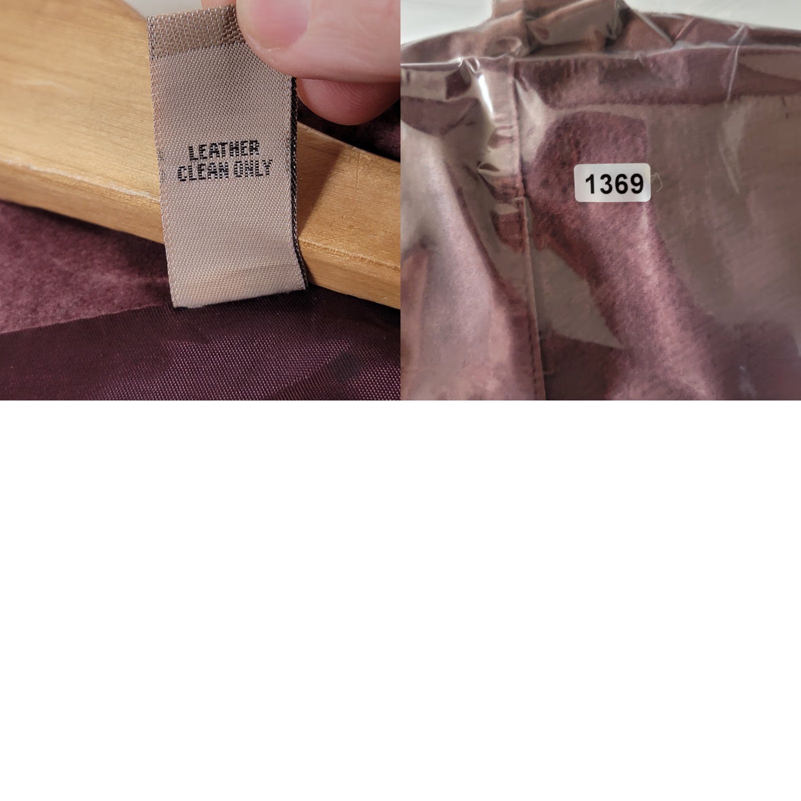 Vintage I.E. Relaxed 100% Leather Suede Plum Purple Jacket Women's Size 14 Relaxed Long Sleeve Button Closure Pockets Collared Lined Preppy Jacket Size XL / US 12-14 / IT 48-50 - 11 Thumbnail