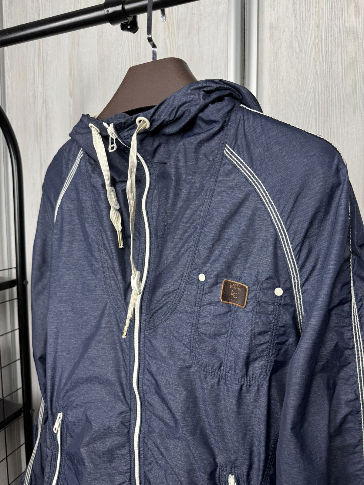 Diesel Diesel vintage y2k blue lightweight avant garde jacket Size US S / EU 44-46 / 1 - 10 Thumbnail