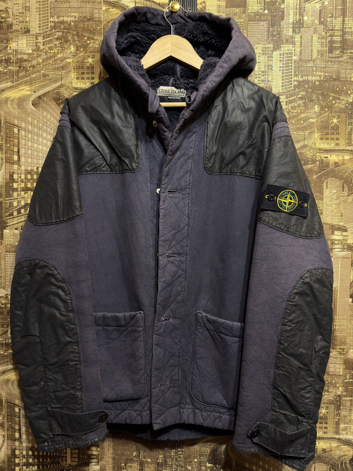 Very Rare Stone Island Paul Harvey Patch Jacket AW 2001