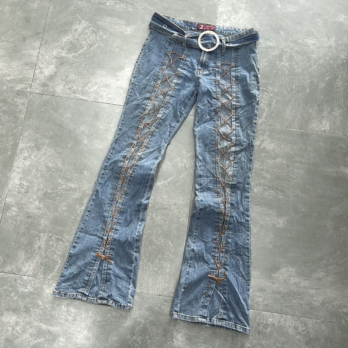 Japanese Brand Vintage Flared Denim 2HOT Size US 29 - 8 Thumbnail