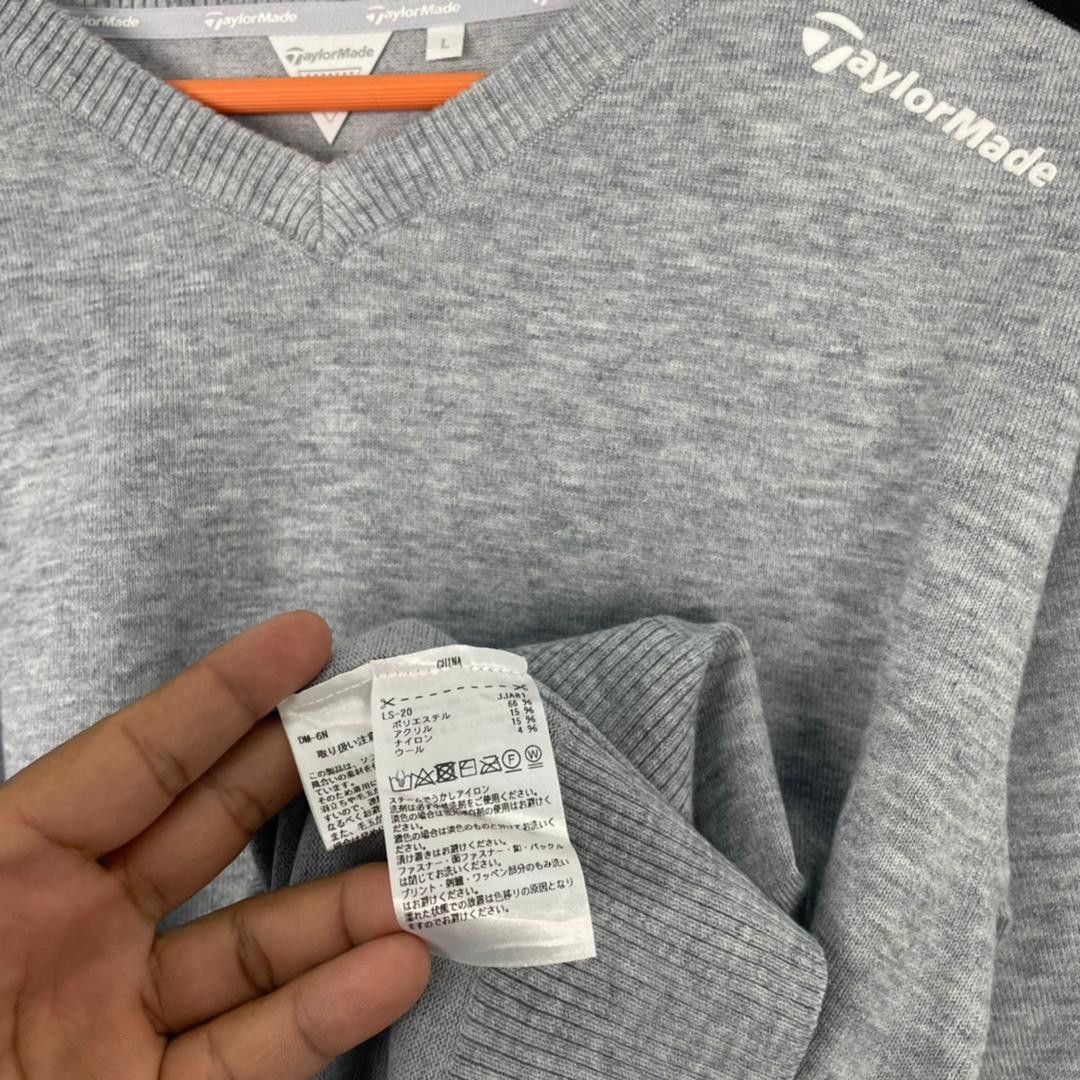 TaylorMade Vintage TaylorMade Pullover V-Neck Jumper Sweatshirt Size US L / EU 52-54 / 3 - 9 Thumbnail