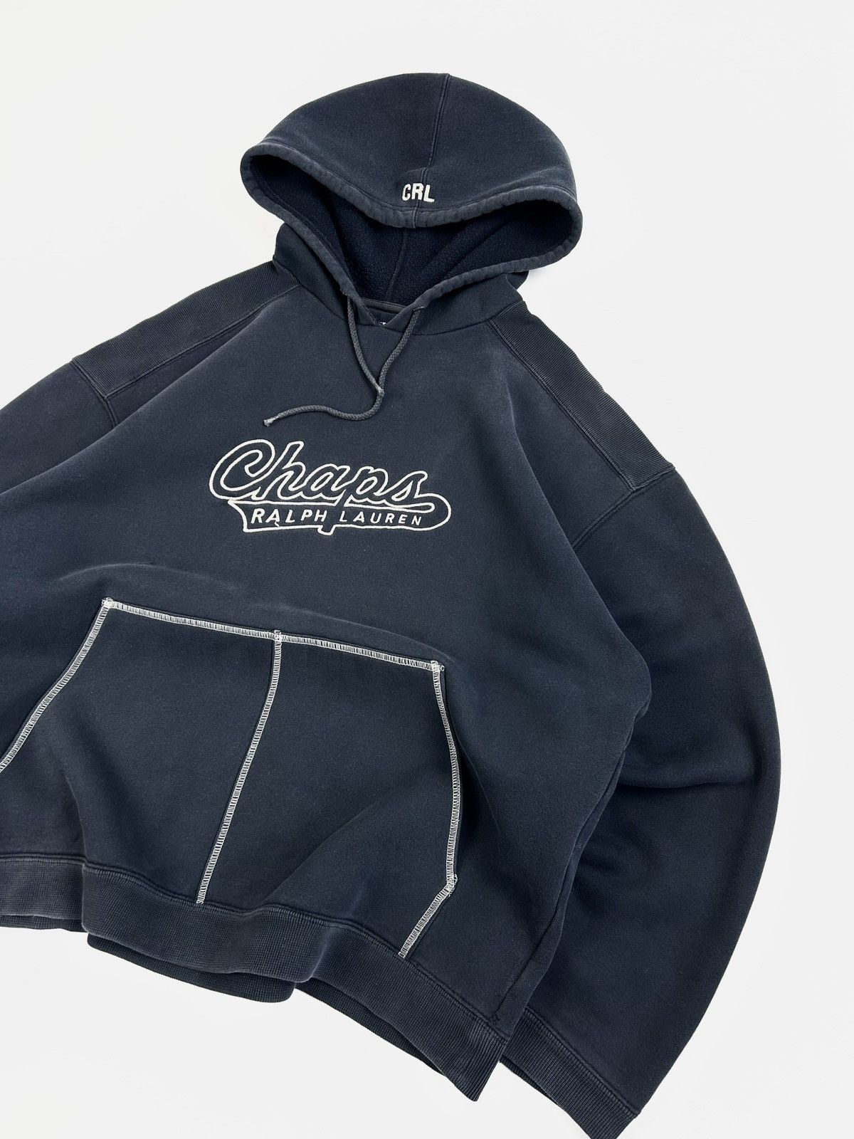 Chaps Ralph Lauren Vintage Ralph Lauren Chaps Rare Baggy Hoodie Y2k Size US L / EU 52-54 / 3 - 3 Thumbnail