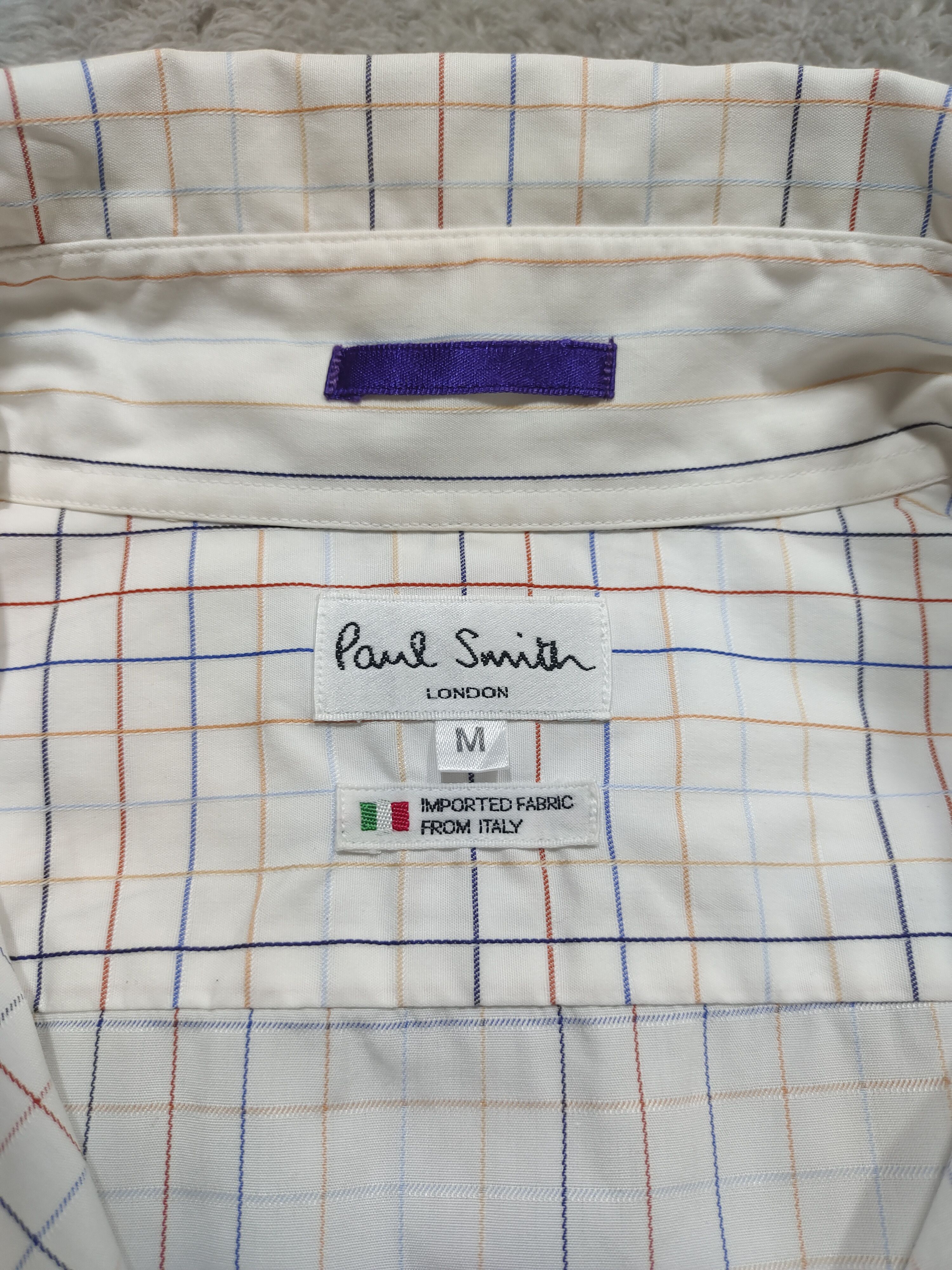 Designer PAUL SMITH BUTTON UP MULTICOLOR CHECKERD SHORT SLEEVE SHIRT Size US M / EU 48-50 / 2 - 8 Thumbnail