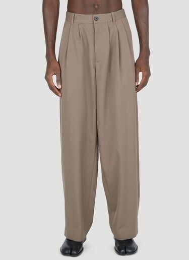 The Row The Row Mens Rufus Trousers size US 34 in Brown Size US 34 / EU 50 - 2 Thumbnail