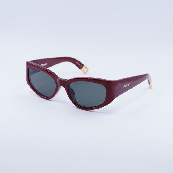 Jacquemus Jacquemus GALA JAC/5 C3 Sunglasses Burgundy Cat Eye Frame Size ONE SIZE - 1 Thumbnail