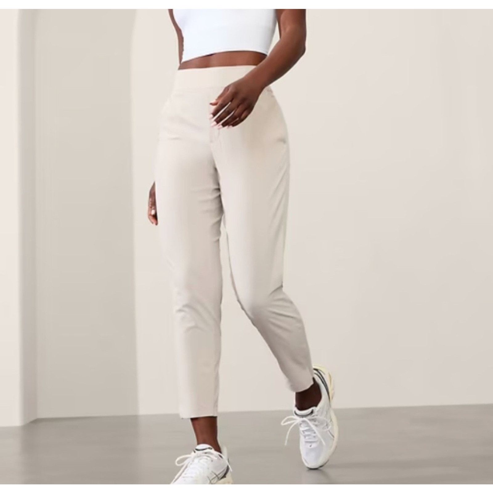 Athleta ATHLETA Brooklyn Mid Rise Ankle Pant Abalone Size 4 Size 27" / US 4 / IT 40 - 1 Thumbnail
