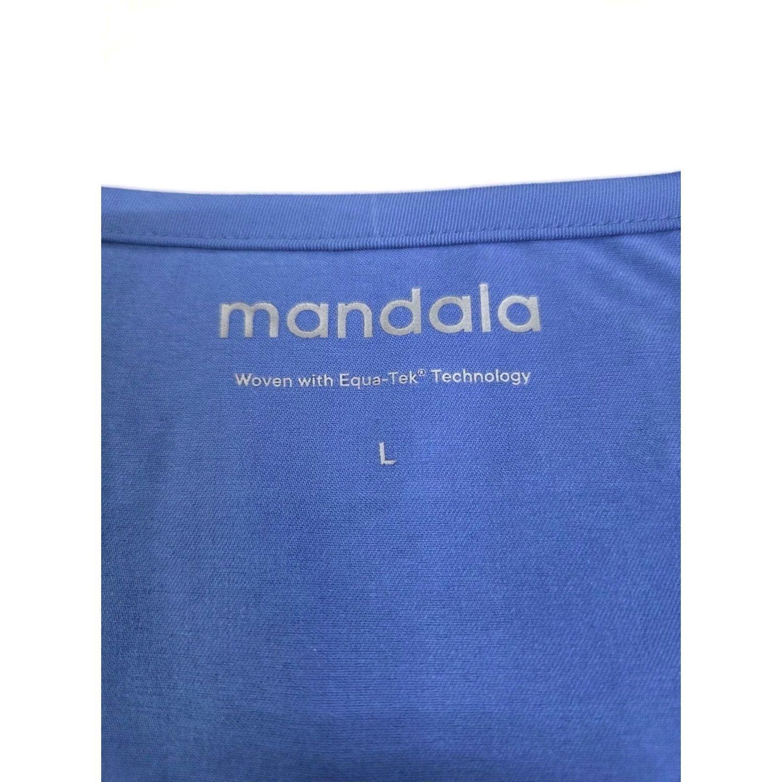 Vintage VINTAGE NWT Mandala Women’s Short Sleeve 6 Pocket V Neck Scrub Top Large Light blue PMID:7785 Size L / US 10 / IT 46 - 3 Thumbnail