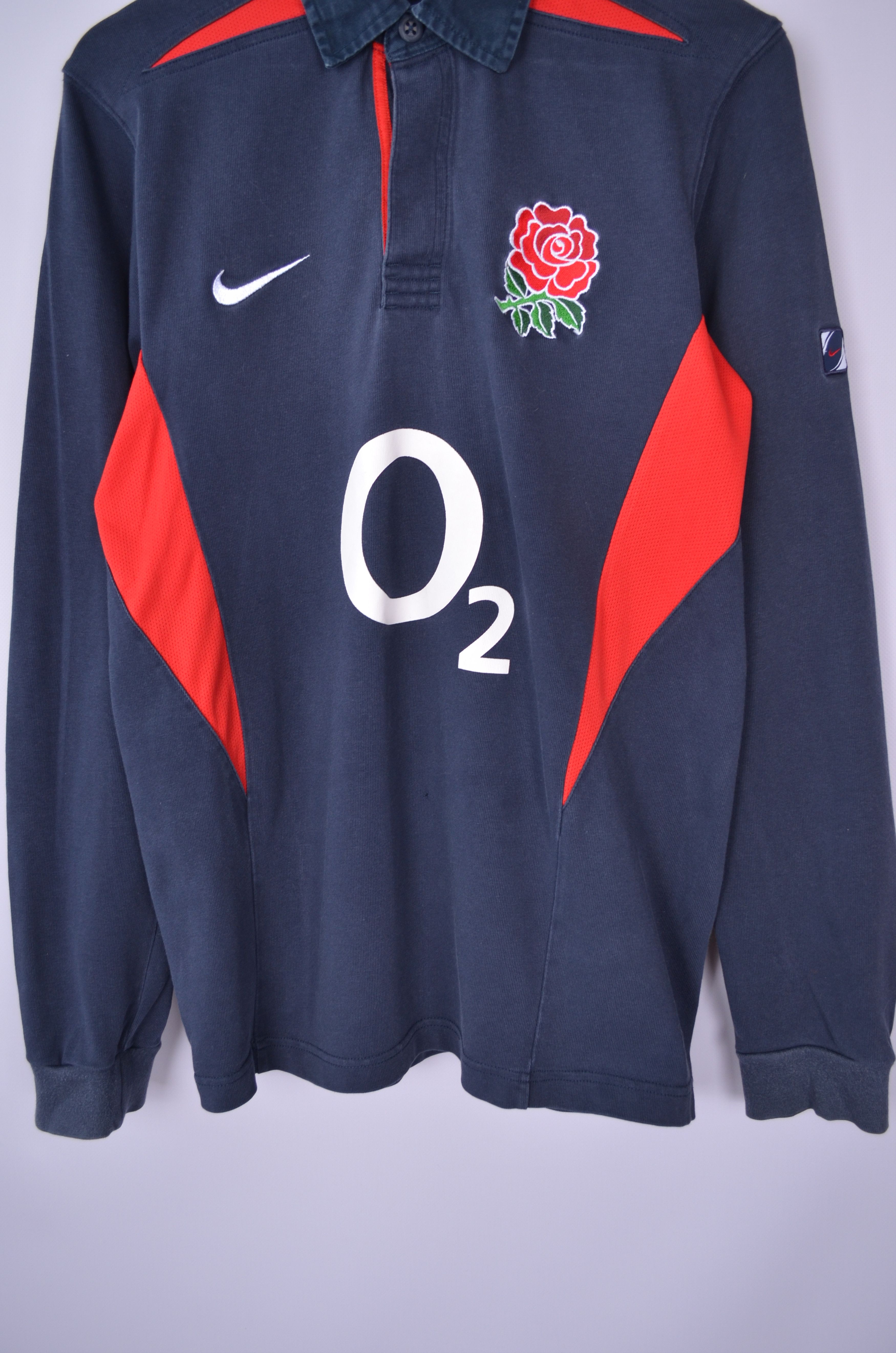 Nike × Vintage Nike England Team 2000s World Cup Rugby Shirt L/S Jersey S Size US S / EU 44-46 / 1 - 6 Thumbnail