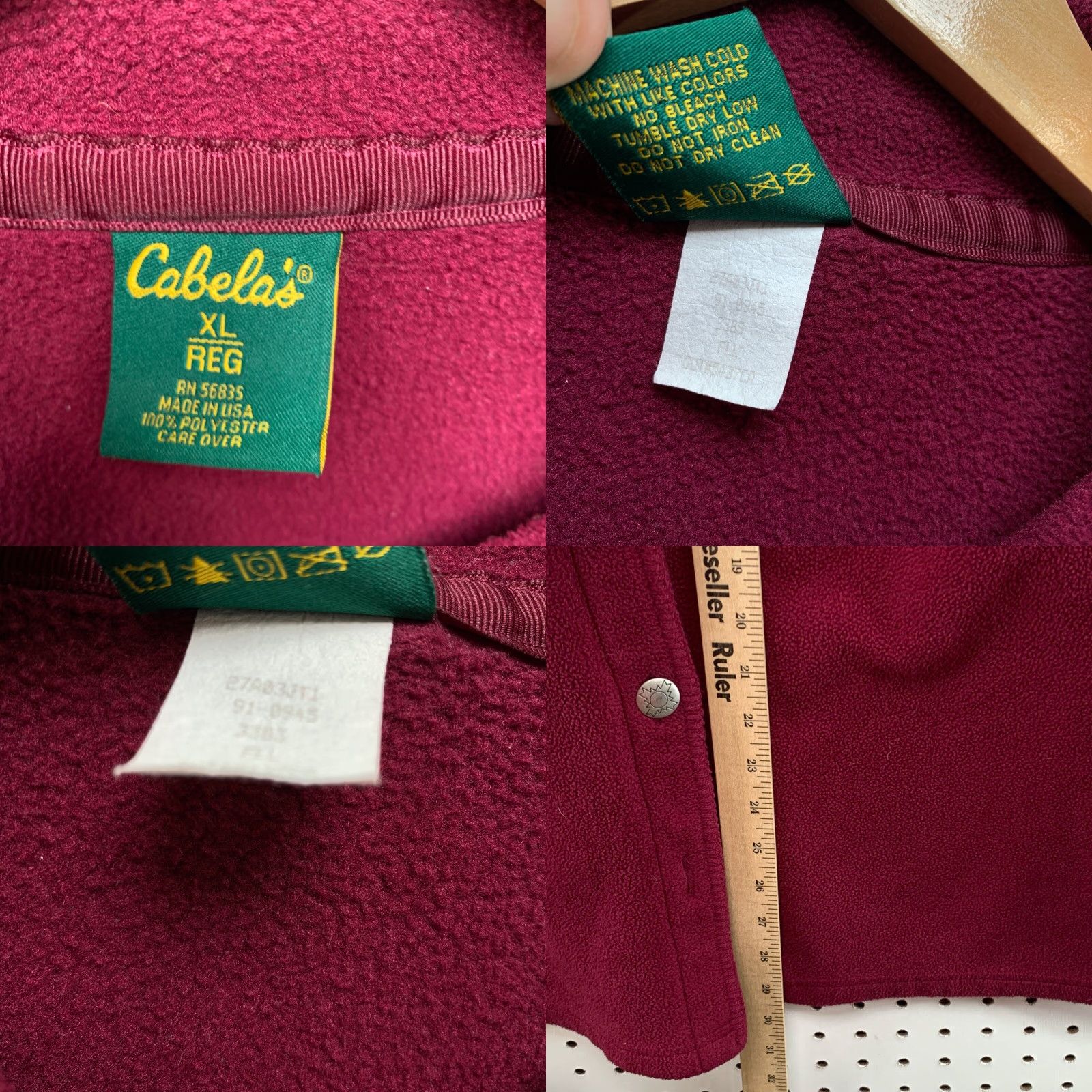 Vintage VINTAGE Cabela's Hoodie Womens XL Fleece Pullover Red Camouflage Hunting Workwear Hooded Pullover XL Womens Size XL / US 12-14 / IT 48-50 - 8 Thumbnail