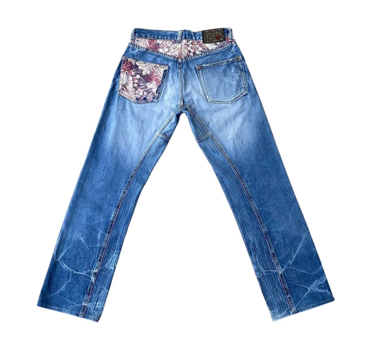 Eternal W29 EXTERNAL JAPAN DISTRESSED THUNDERSTORM MARK FADED BLUE Size US 30 / EU 46 - 5 Thumbnail