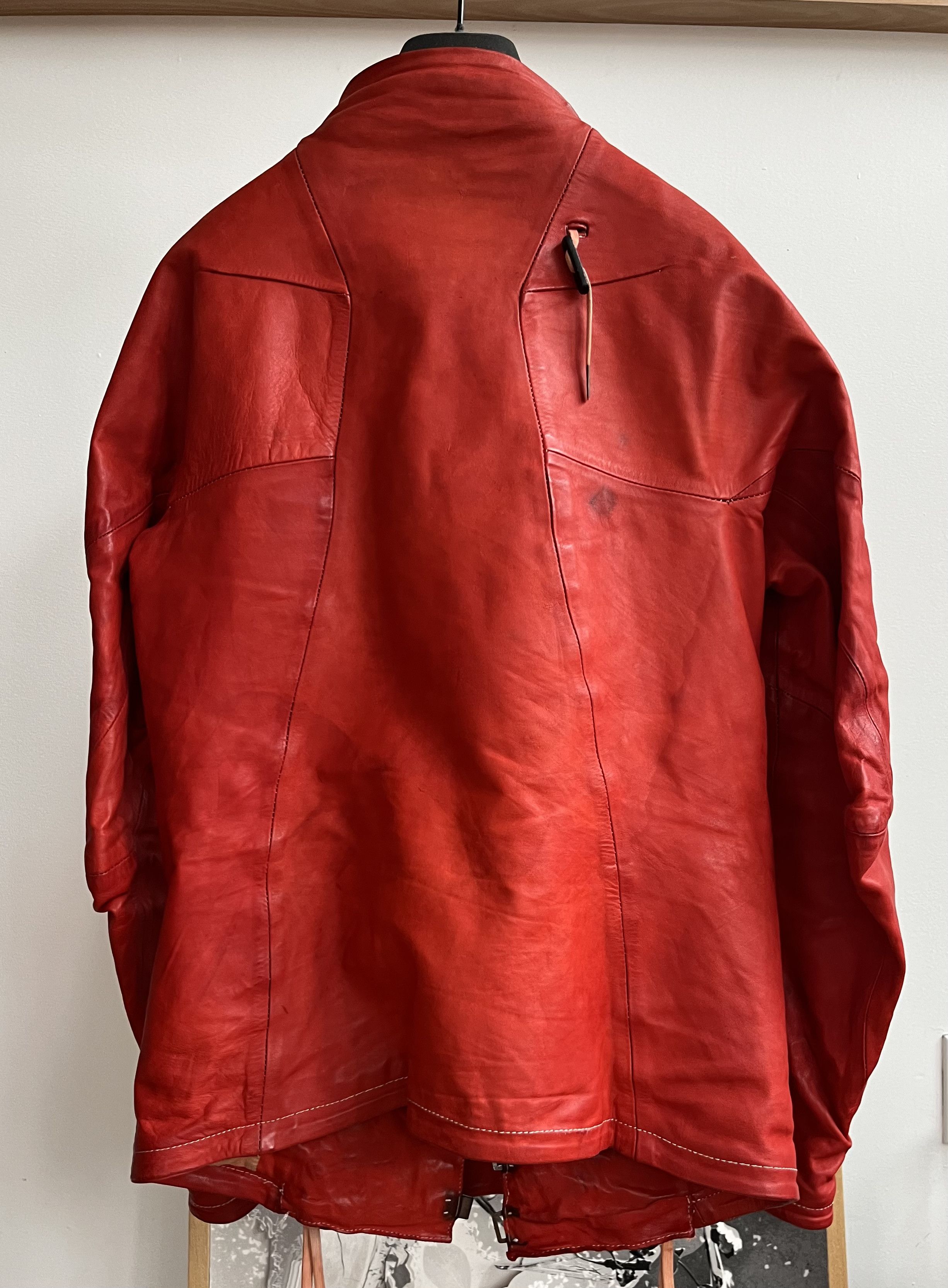 Boris Bidjan Saberi Red Horse J4 F235 Leather Jacket Size US L / EU 52-54 / 3 - 2 Thumbnail