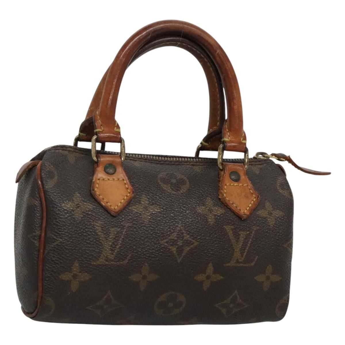 Louis Vuitton Monogram Mini Speedy Hand Bag M41534 Lv Auth 116265, Women's