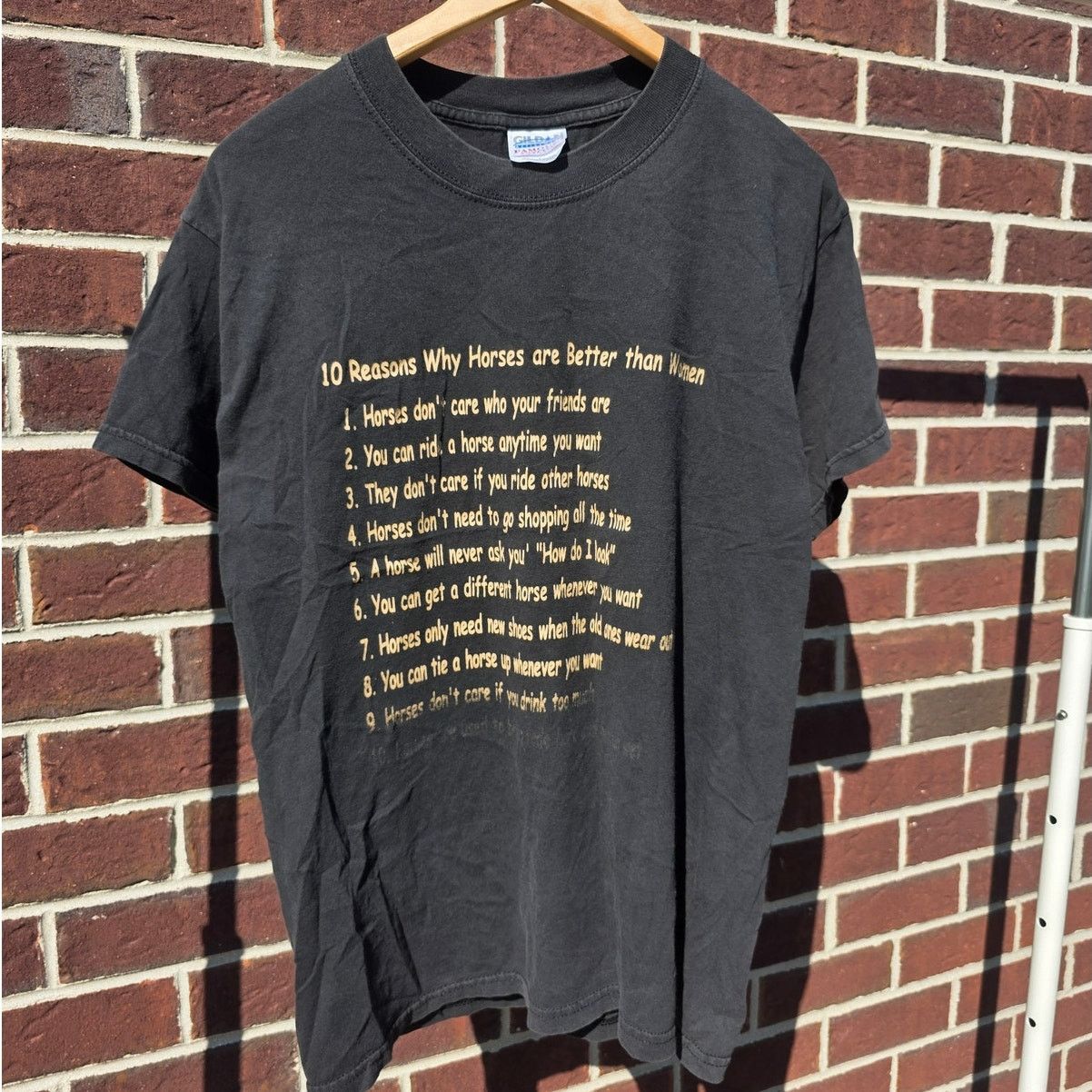 Vintage 10 Reasons Why Horses are Better than Women Vintage T-Shirt Size US L / EU 52-54 / 3 - 1 Thumbnail