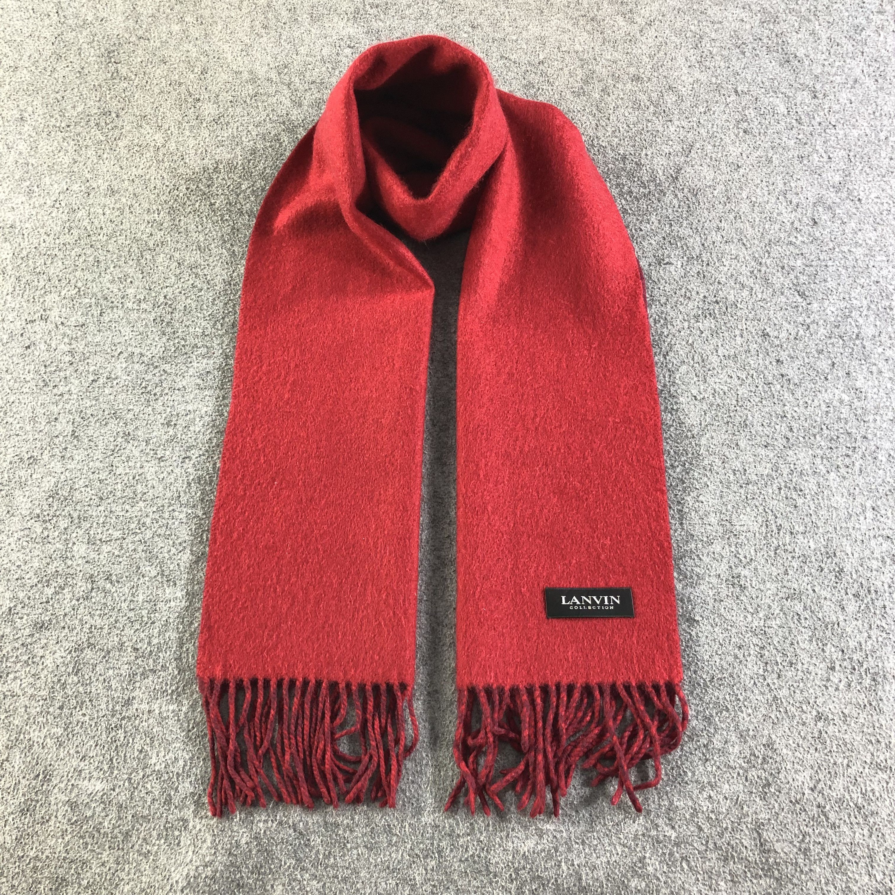 Lanvin Lanvin Cashmere Scarf Muffler V1876 Size ONE SIZE - 1 Thumbnail