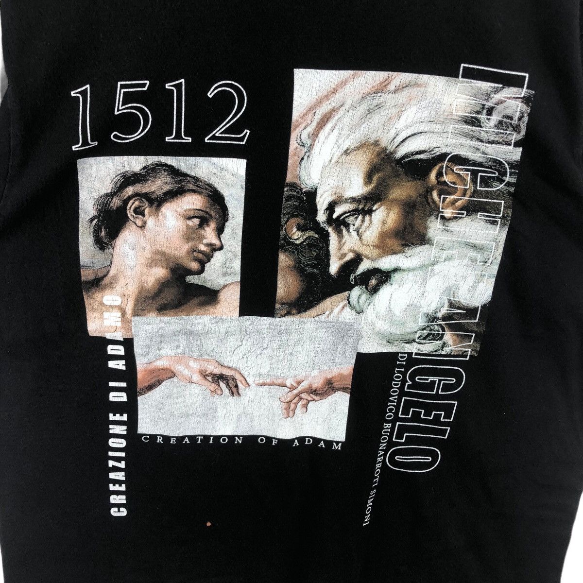 Other Pick!! Michelangelo Creation of Adam Fresco Painting TShirt Size US M / EU 48-50 / 2 - 6 Thumbnail