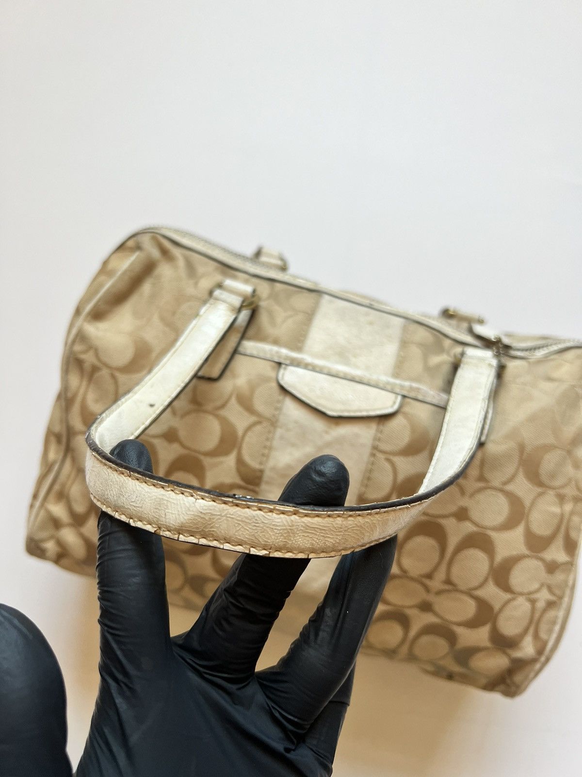 Coach Coach C 1480-F 28505 Signature stripe Nancy purse Size ONE SIZE - 4 Thumbnail