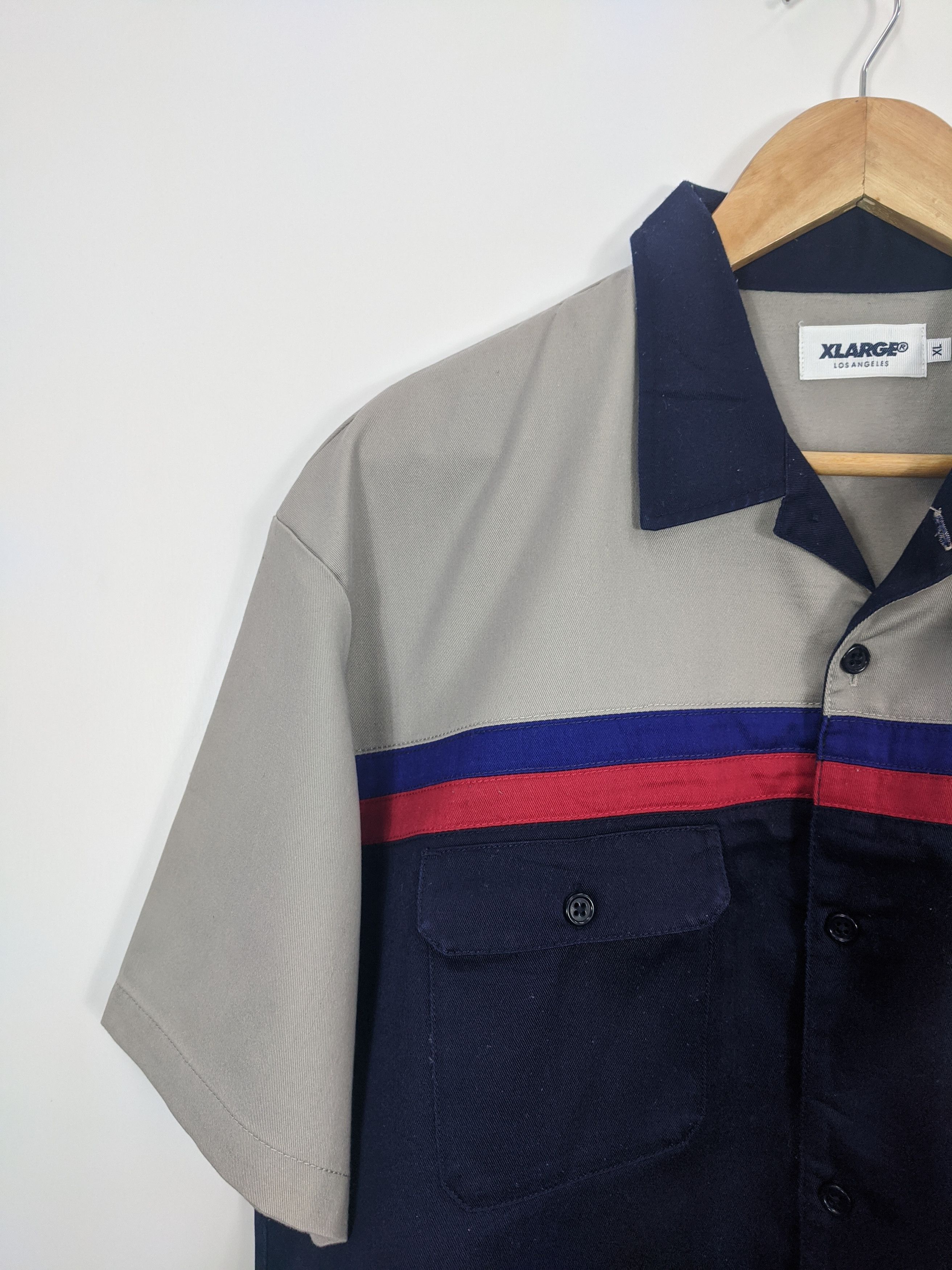Xlarge XLarge Button Ups Worker Shirt Streetwear J0406 Size US XL / EU 56 / 4 - 7 Thumbnail