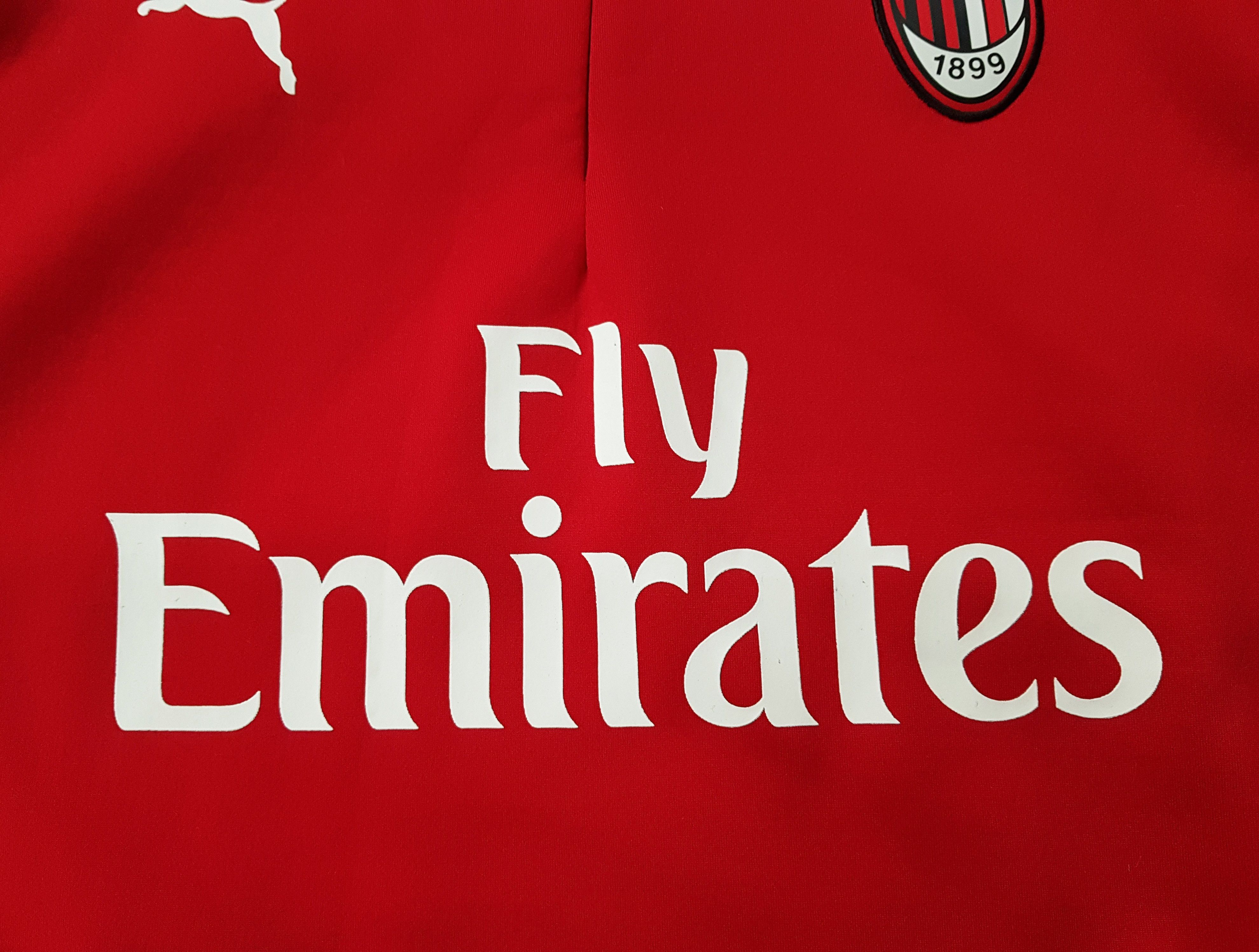Puma Puma AC Milan 1/2 Zip Warm Training Fleece Soccer Jersey Size US XL / EU 56 / 4 - 6 Thumbnail